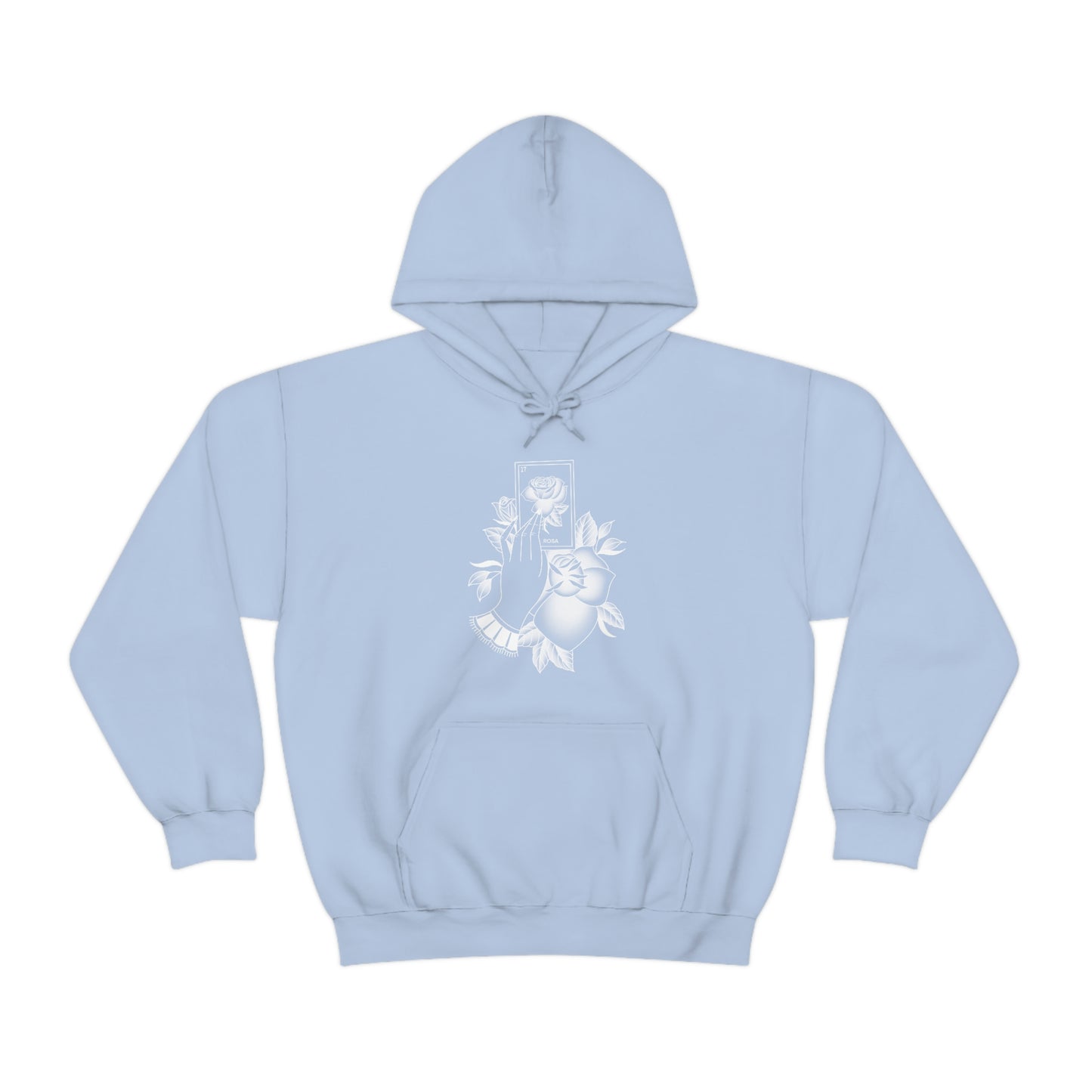 Rosa Card White Shaded Unisex Heavy Blend™ Hooded Sweatshirt