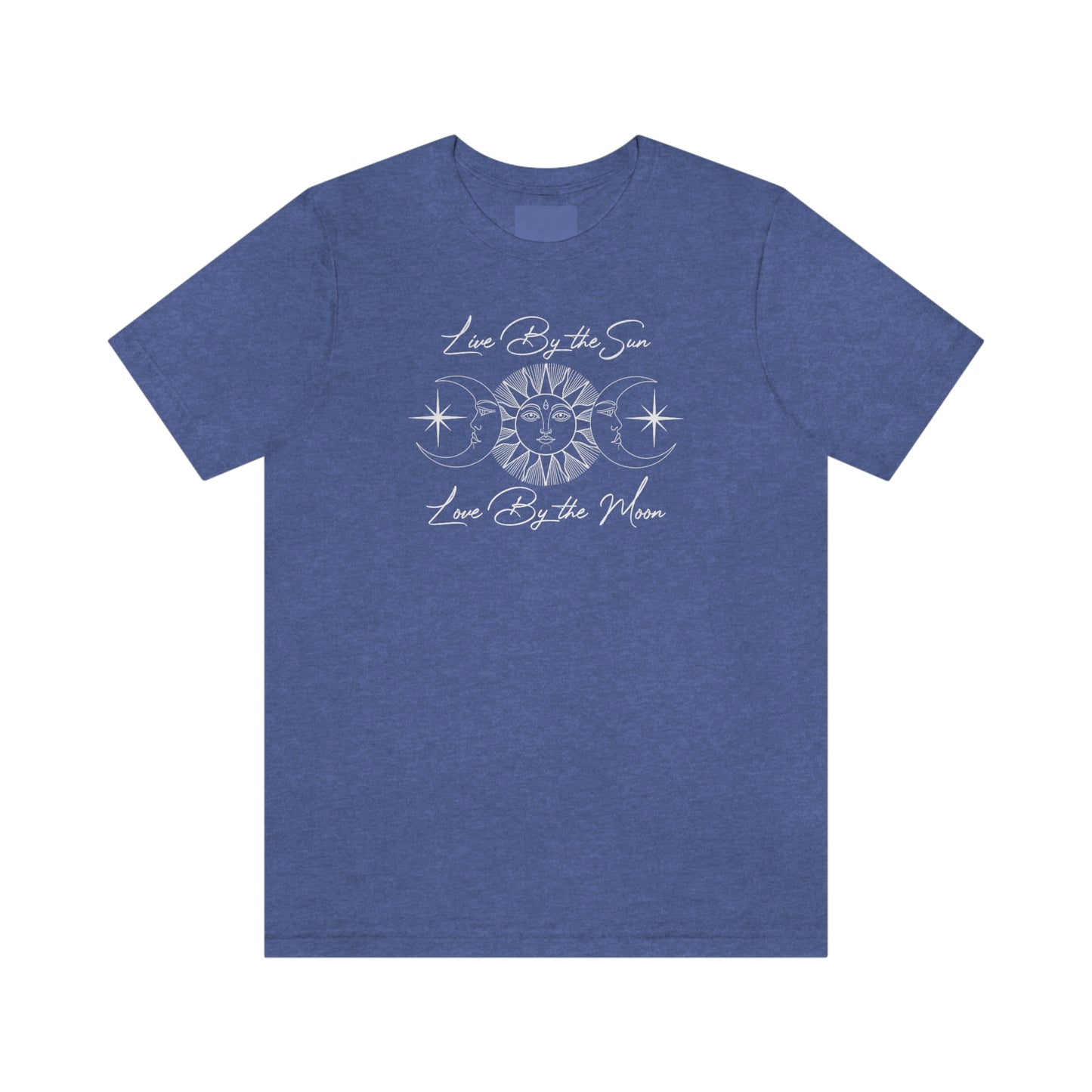 Live by The Sun White Font Unisex Jersey Short Sleeve Tee