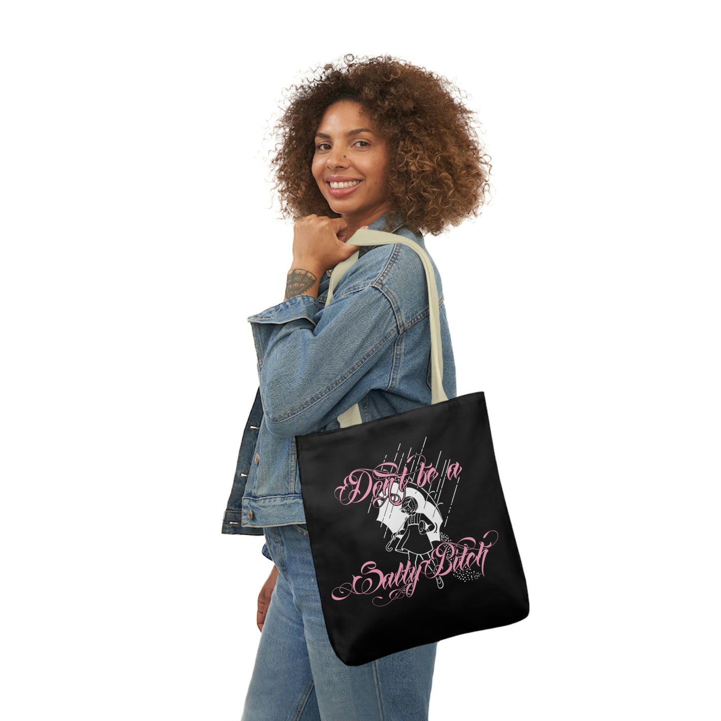 Don't Be Salty AOP Polyester Canvas Tote Bag