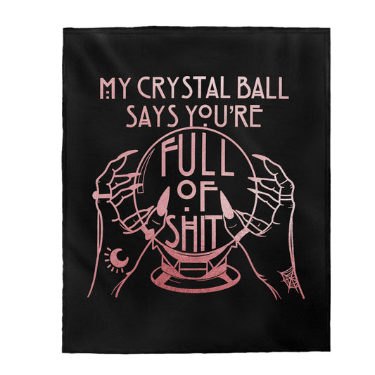 My Crystal Ball Velveteen Plush Blanket