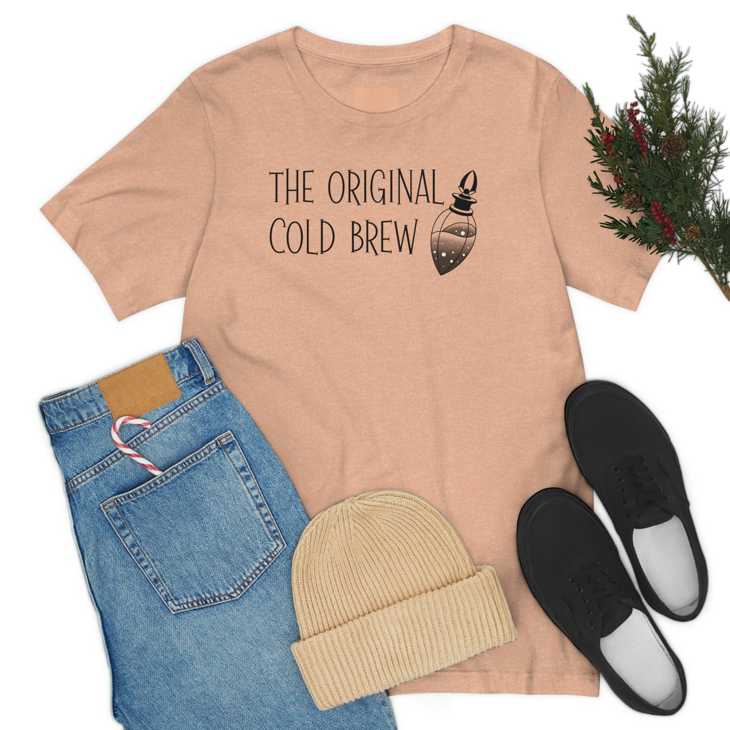 The Original Cold Brew Black Font Unisex Jersey Short Sleeve Tee