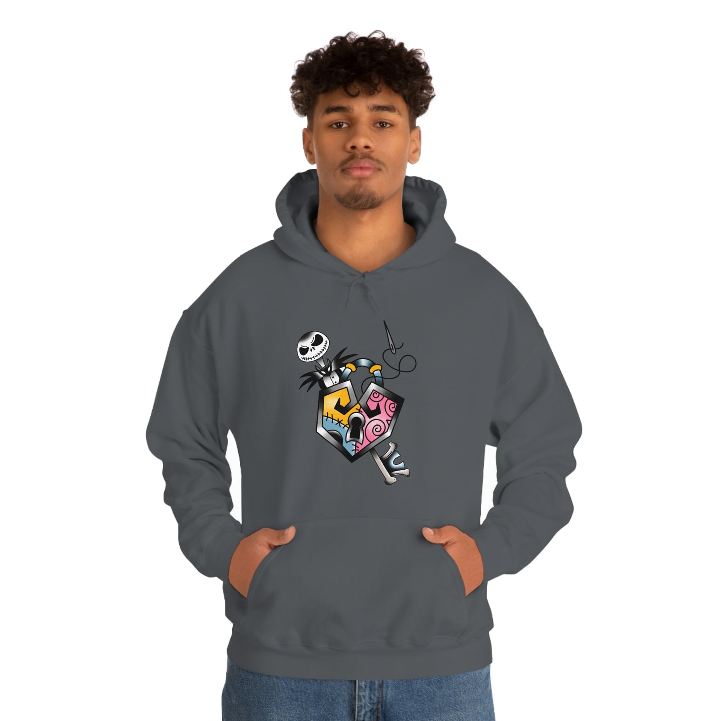 Jack and Sally Lock and Key Unisex Heavy Blend™ Hooded Sweatshirt