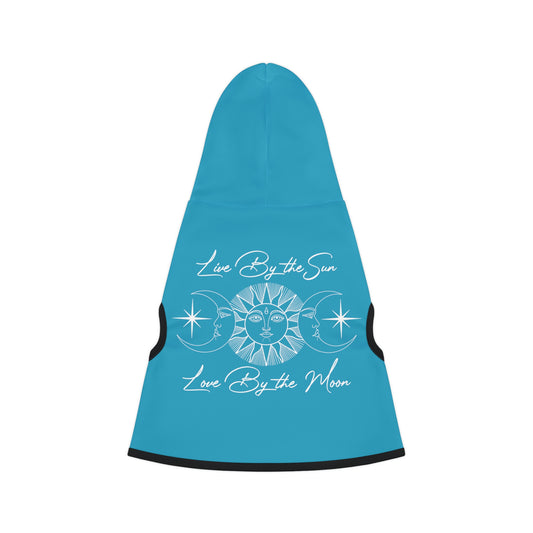 Sun and Moon Light Blue Doggy Hoodie