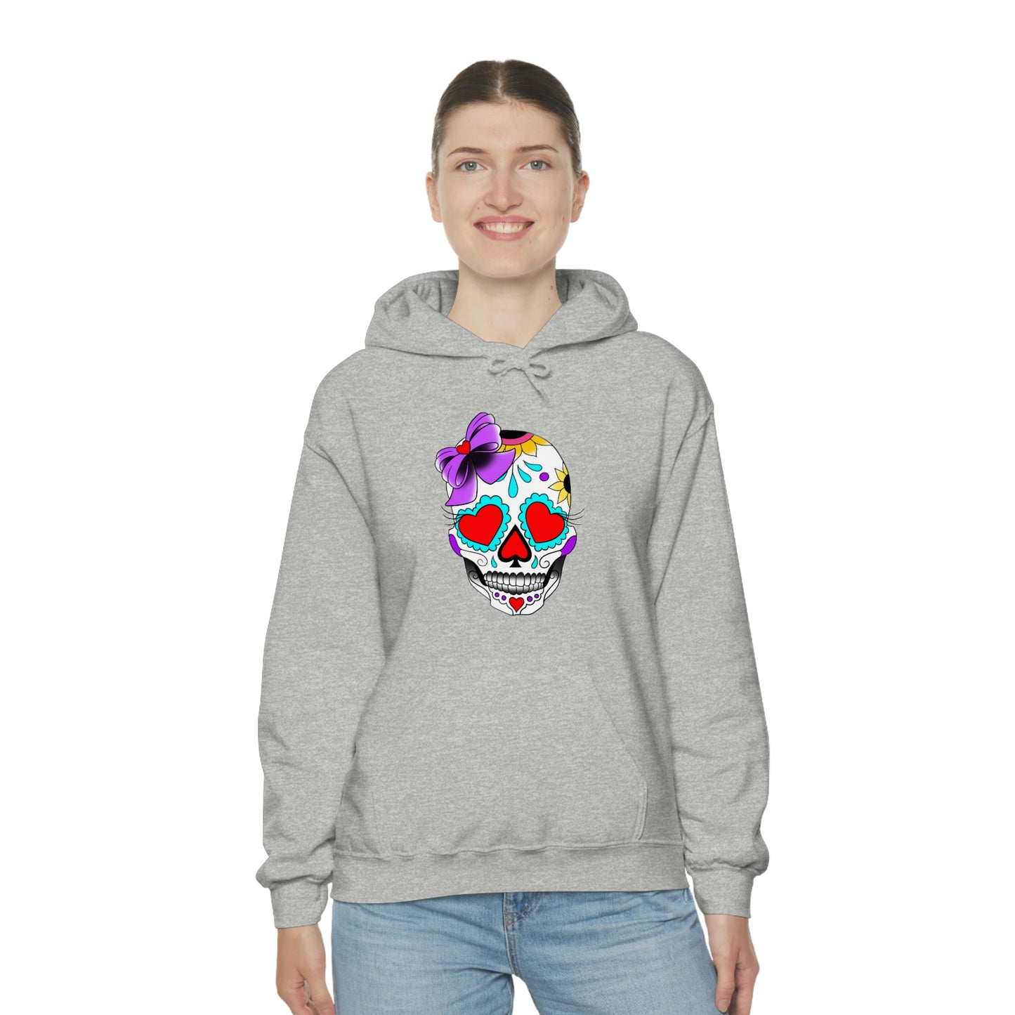 Lady Day of the Dead Unisex Heavy Blend™ Hooded Sweatshirt