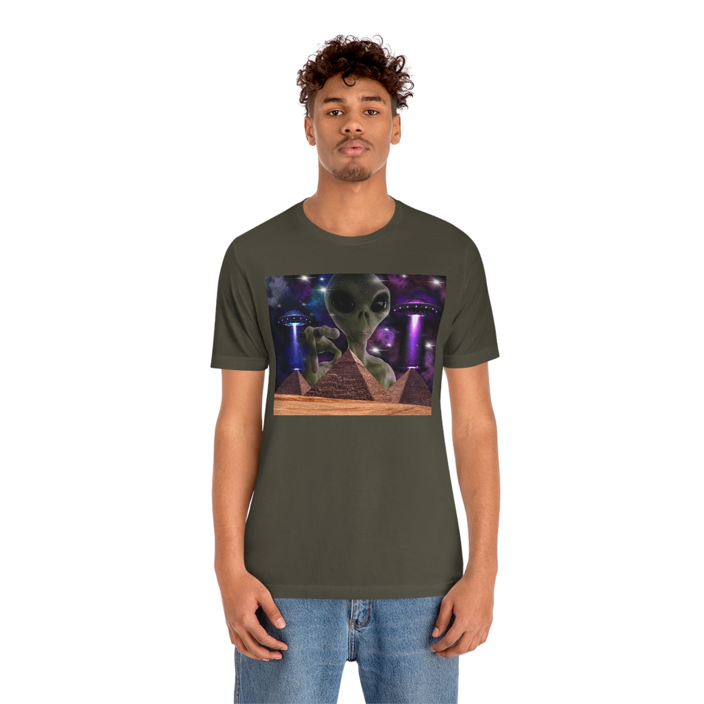 Alien Invasion Unisex Jersey Short Sleeve Tee