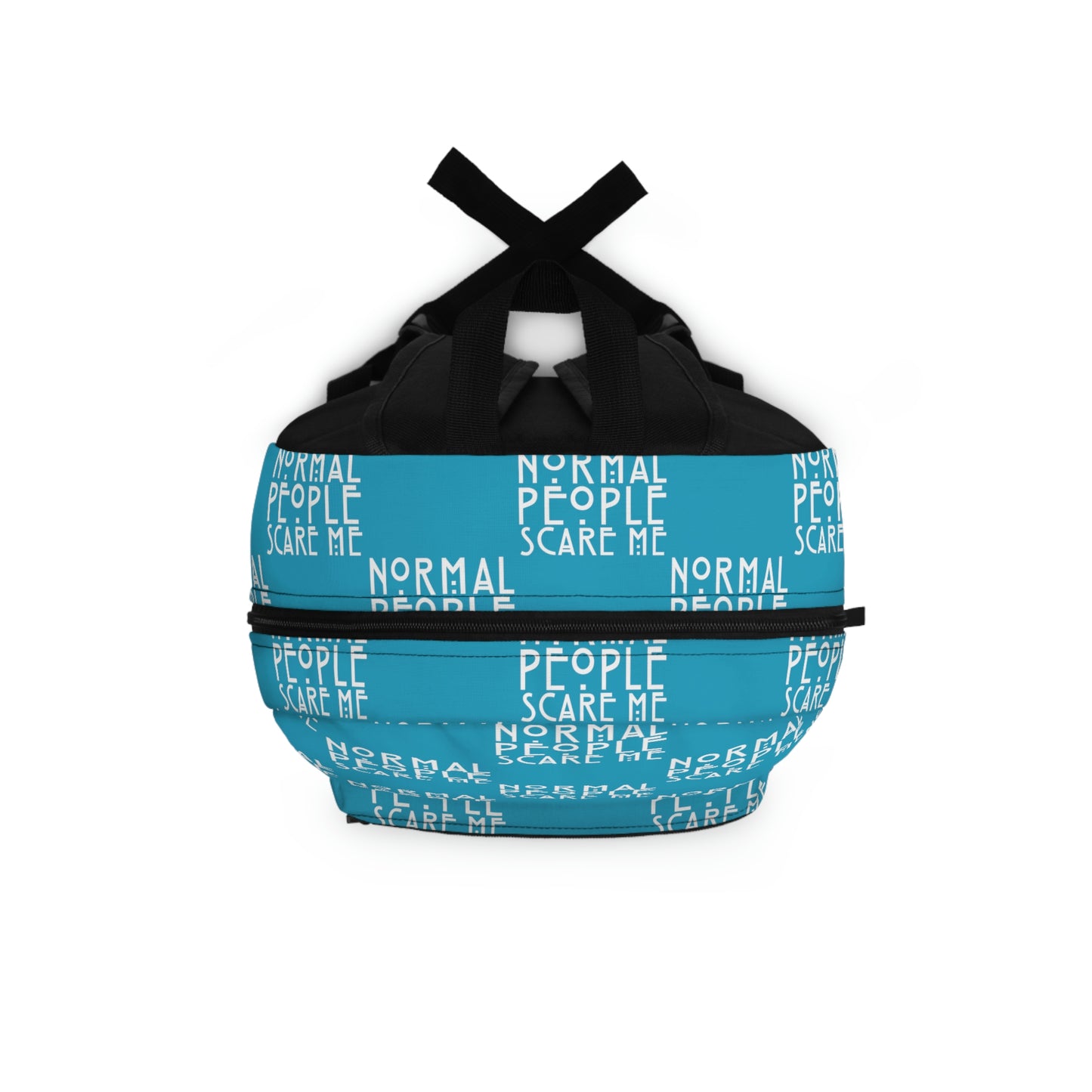 Turquoise Checkered Normal people Backpack