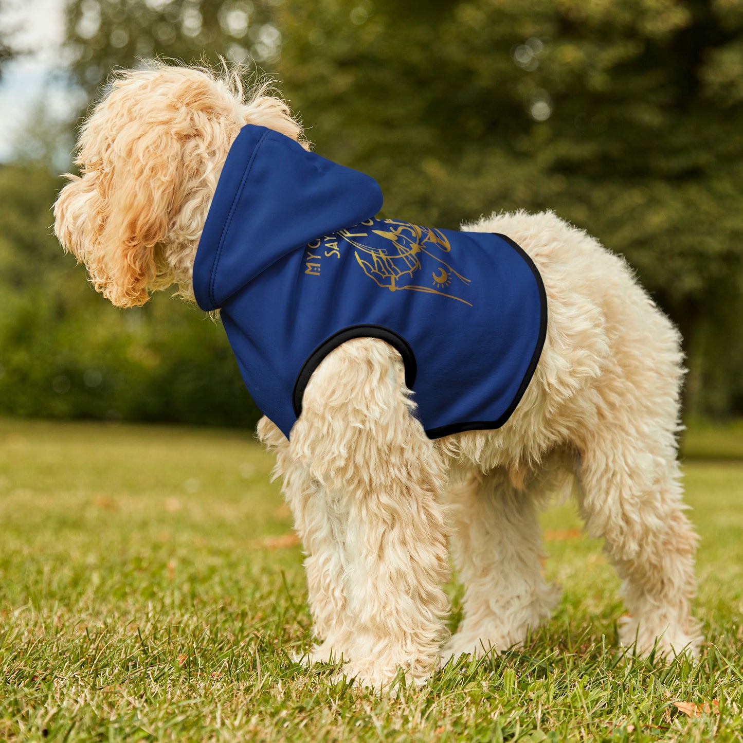 My Crystal Ball Dk Blue Dog Hoodie