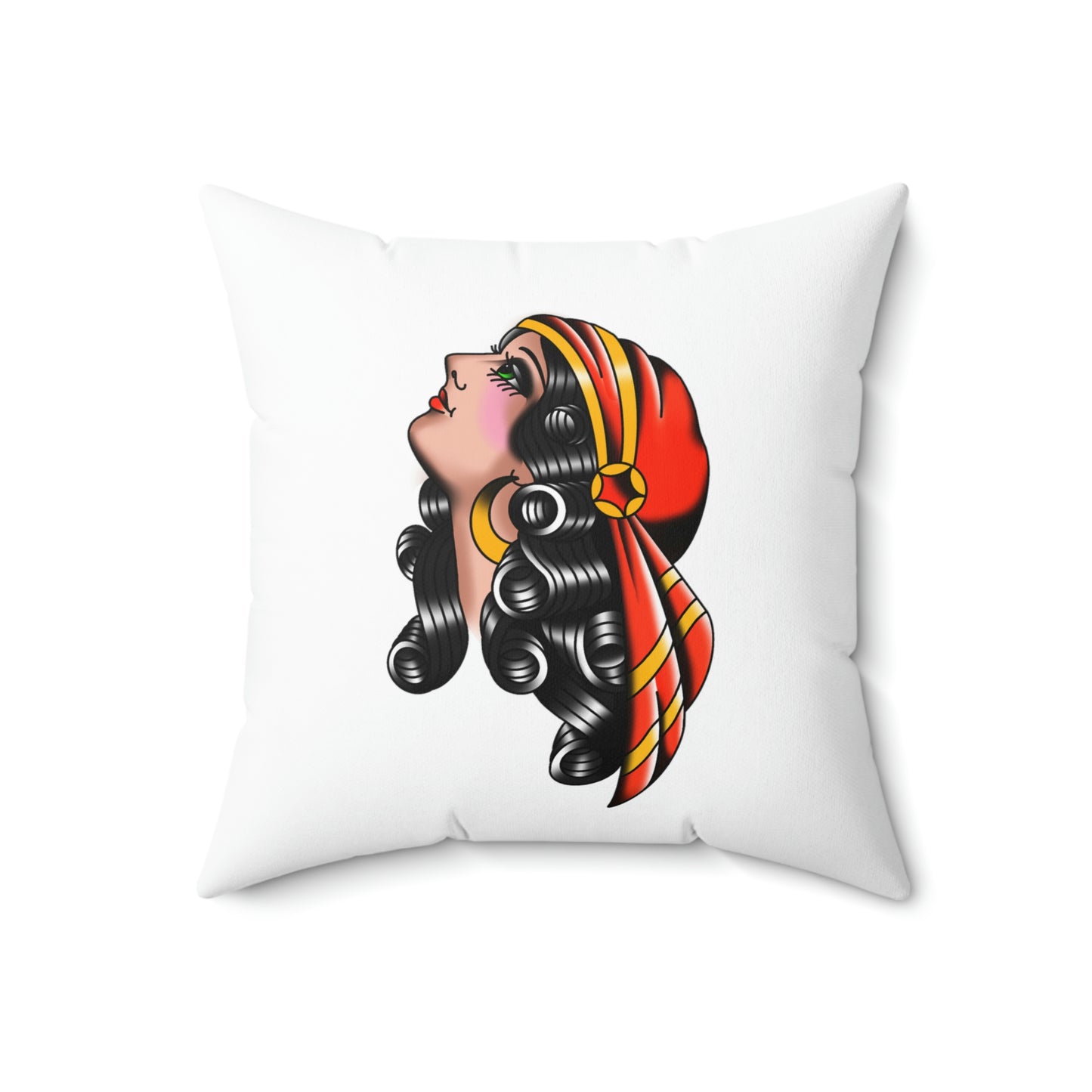 Rosa Card - Gypsy Spun Polyester Square Pillow