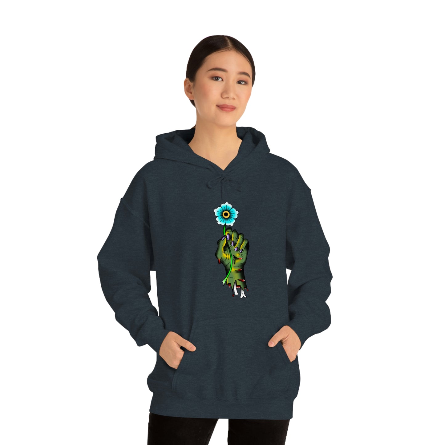 Zombie Flower Unisex Heavy Blend™ Hooded Sweatshirt