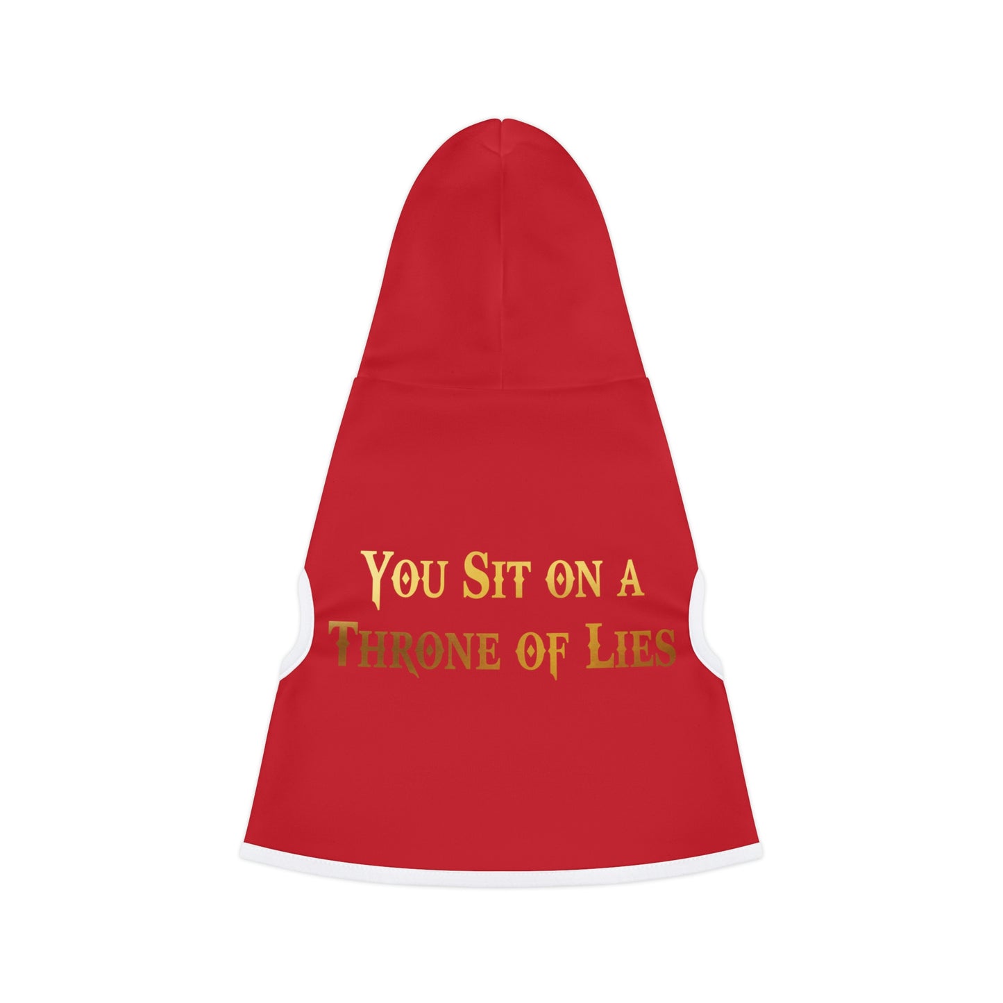 You Sit On A Throne of Lies Red Dog Hoodie