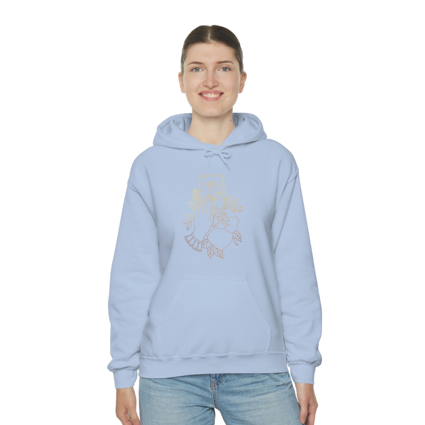 Rosa Card Gold Lines Unisex Heavy Blend™ Hooded Sweatshirt