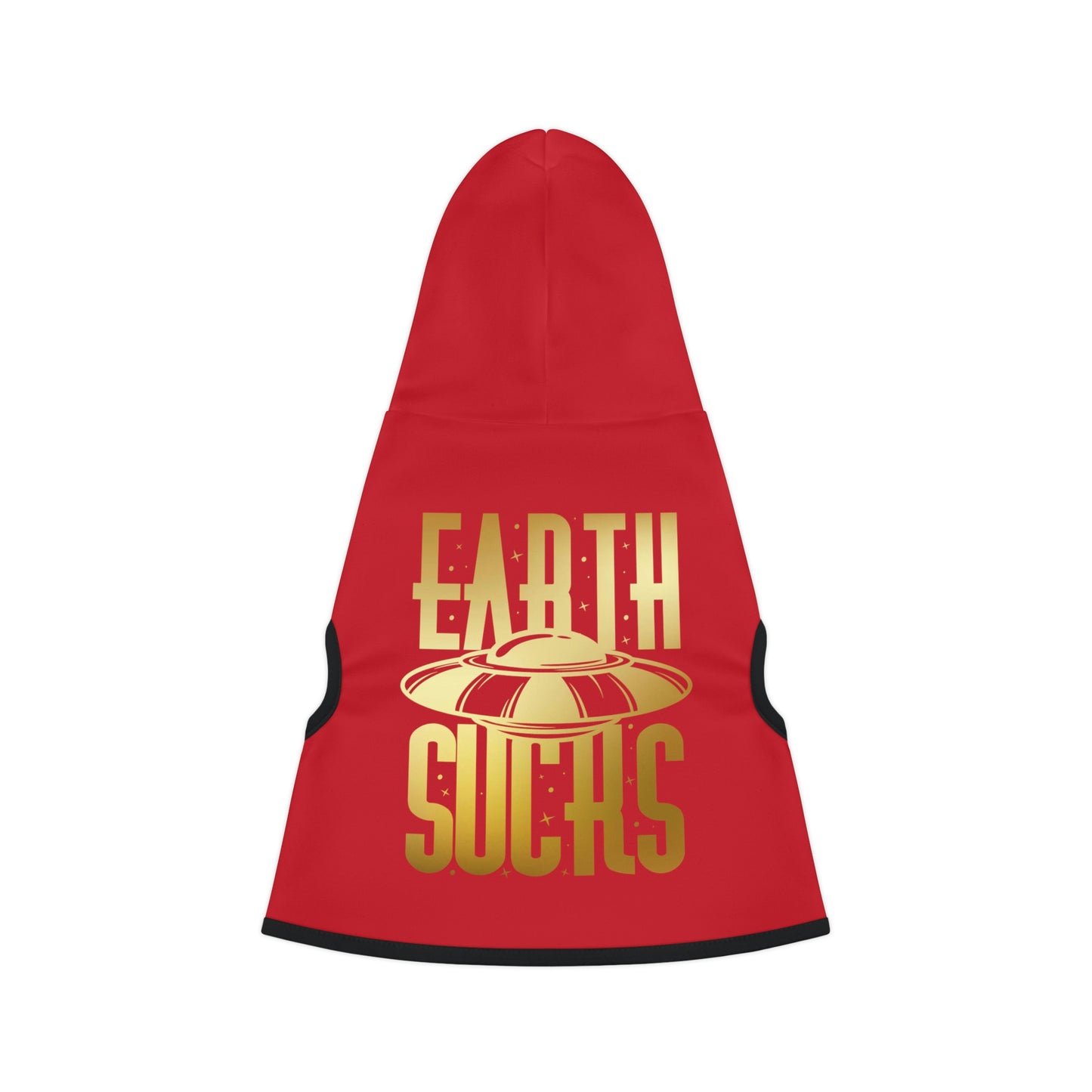 Earth Sucks Red Dog Hoodie