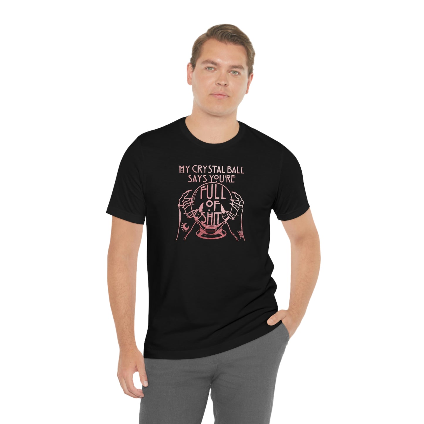 My Crystal Ball Pink Font Unisex Jersey Short Sleeve Tee