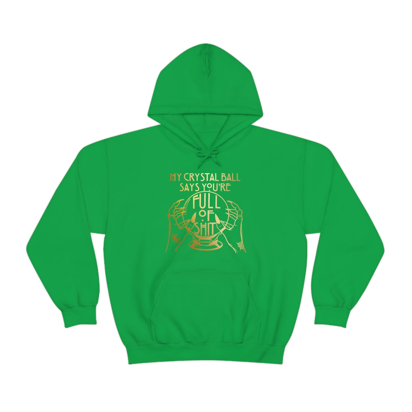 My Crystal Ball Gold Font Unisex Heavy Blend™ Hooded Sweatshirt