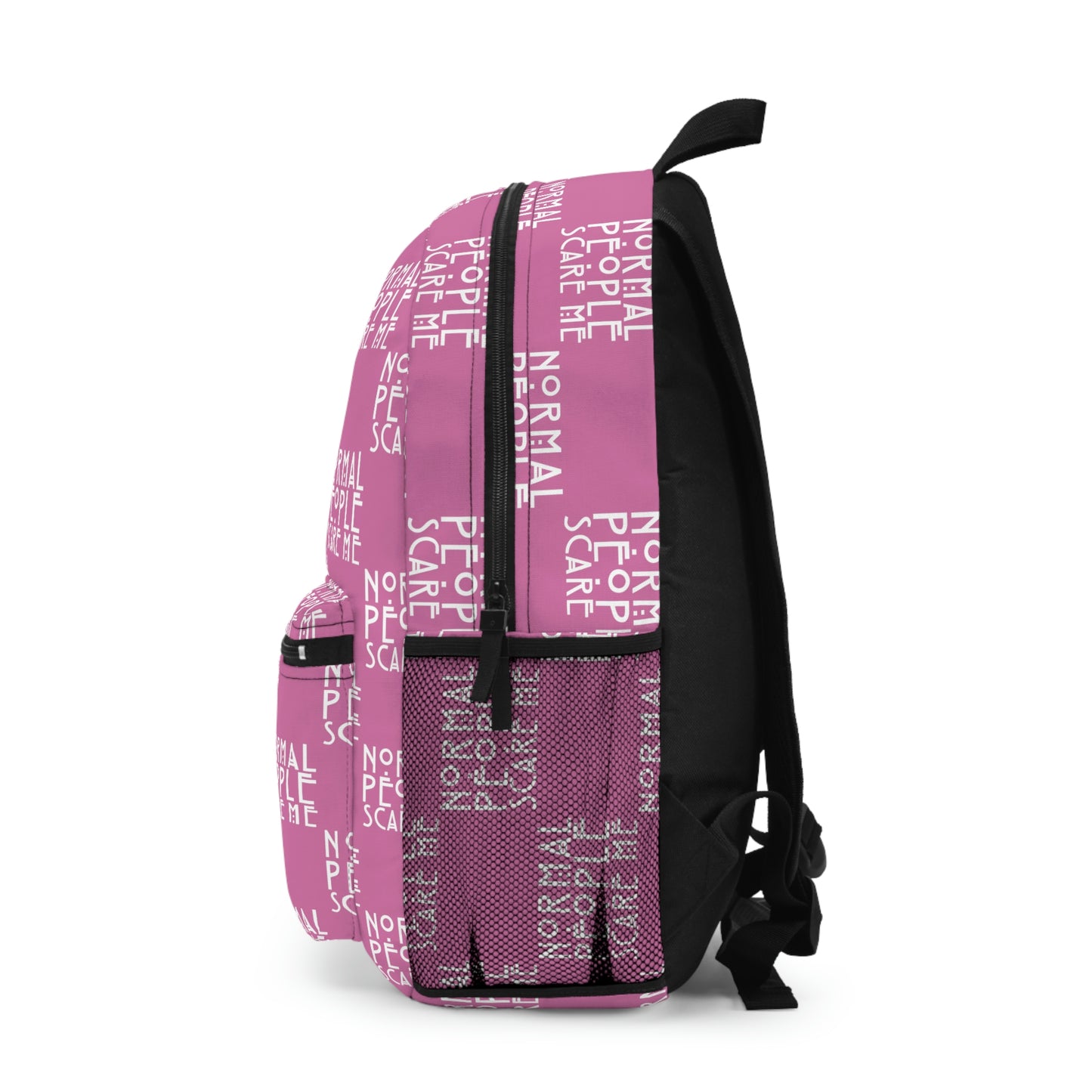 Light Pink Checkered Normal people Backpack