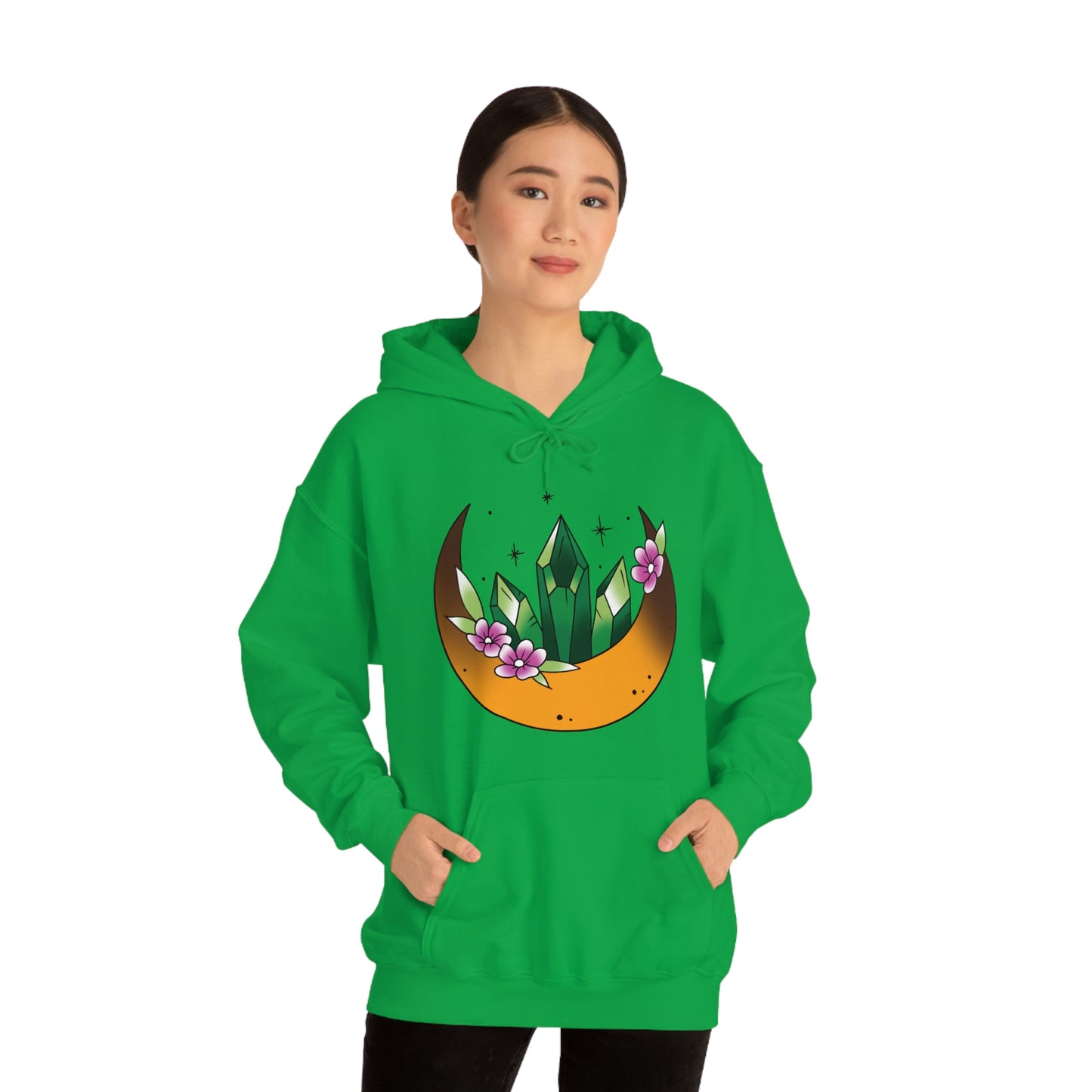 Green Crystal Unisex Heavy Blend™ Hooded Sweatshirt