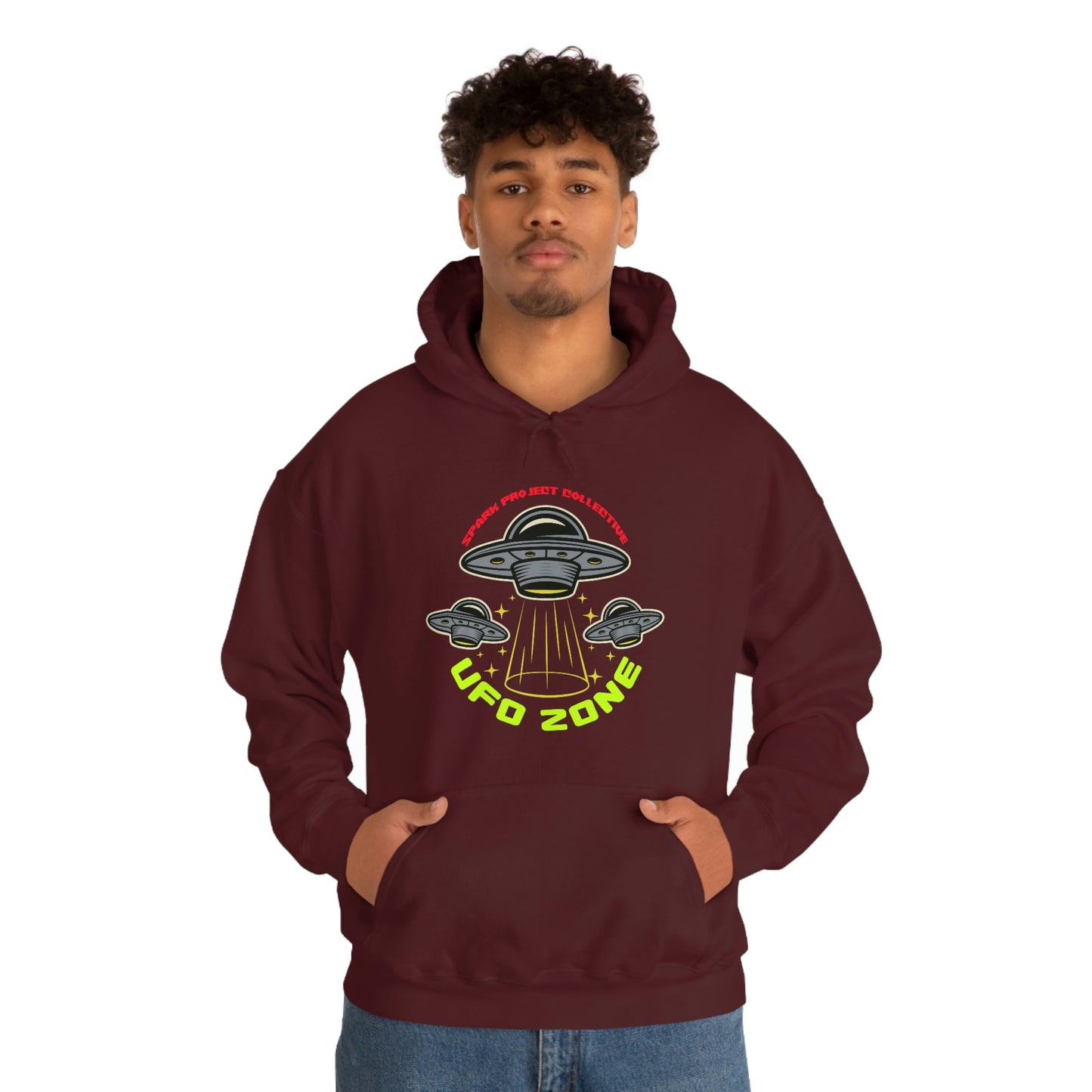 UFO Zone Unisex Heavy Blend™ Hooded Sweatshirt