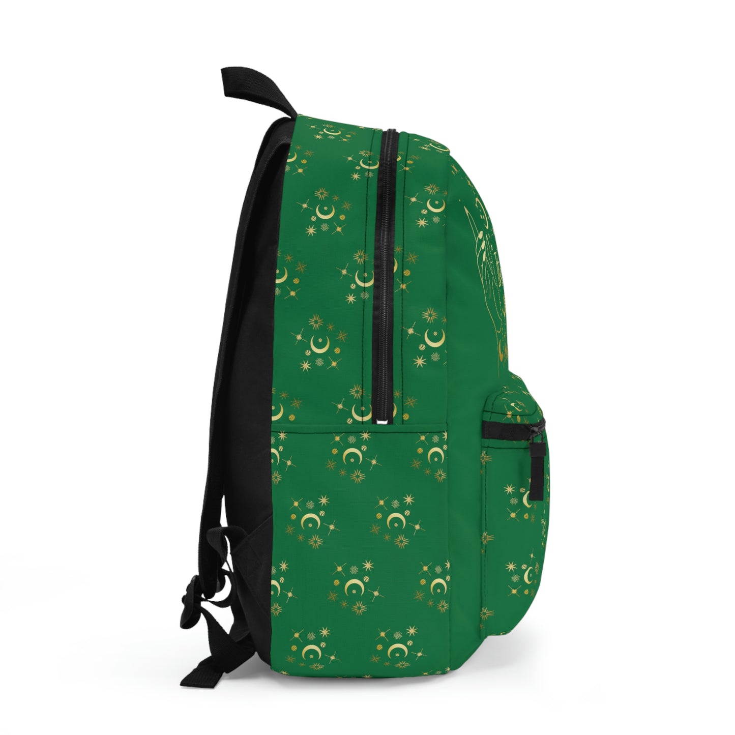 Dark Green More than a phase stars Backpack