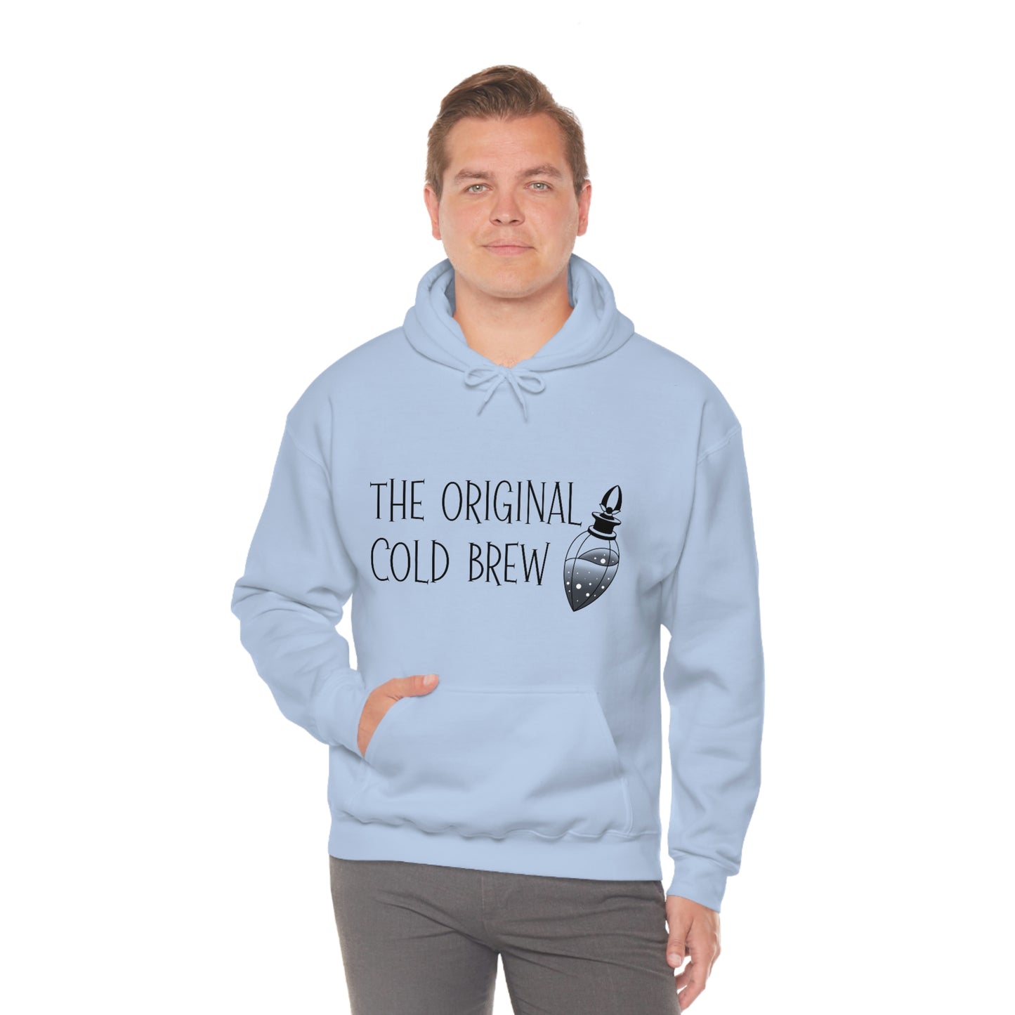 The Original Cold Brew Black Font Unisex Heavy Blend™ Hooded Sweatshirt