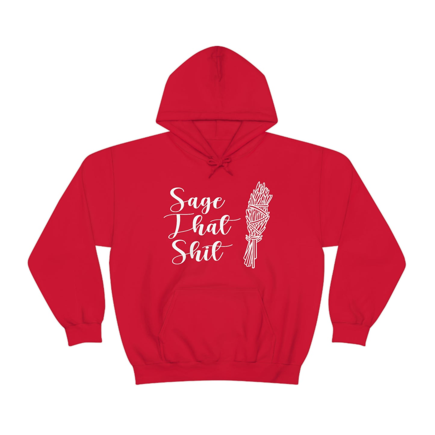 Sage That White Font Unisex Heavy Blend™ Hooded Sweatshirt