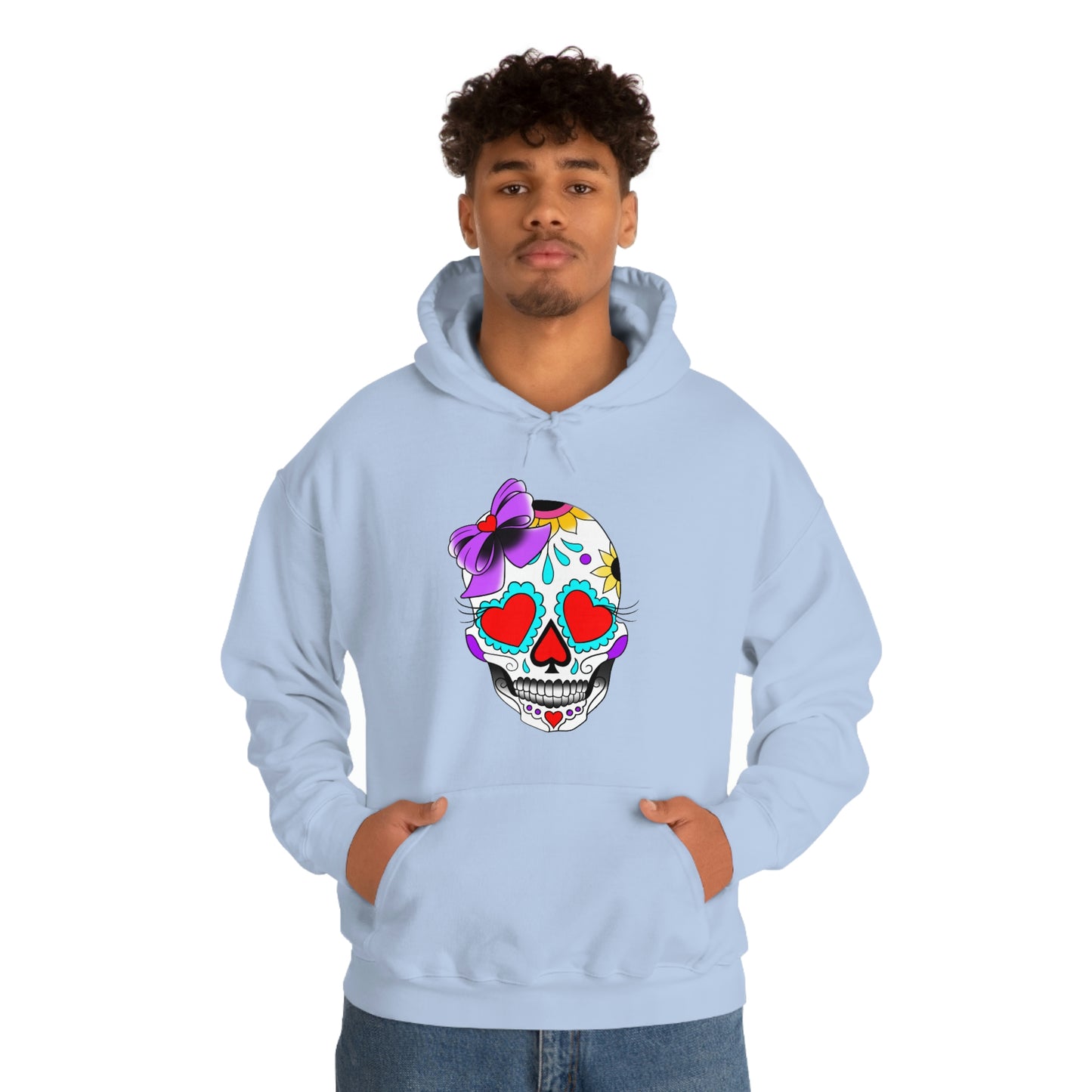 Lady Day of the Dead Unisex Heavy Blend™ Hooded Sweatshirt