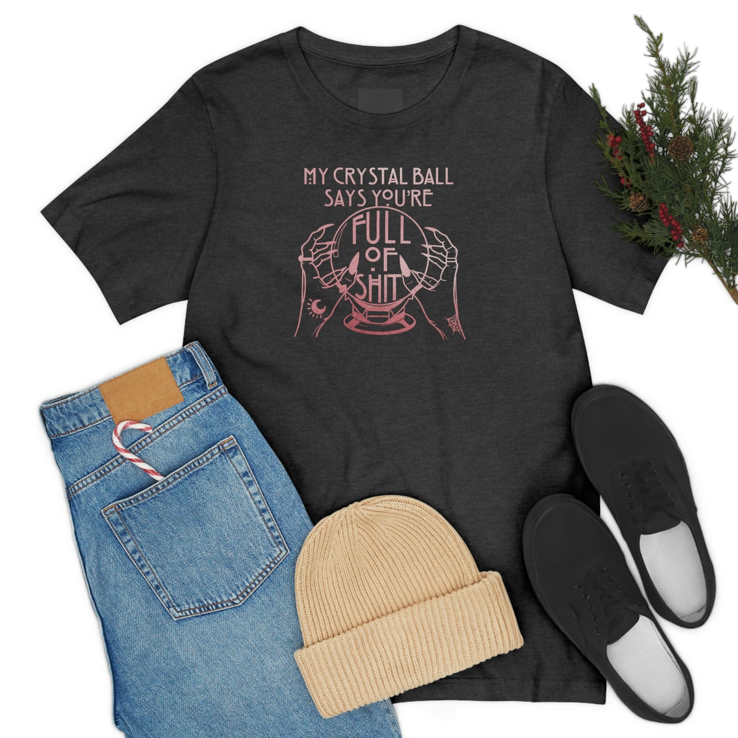 My Crystal Ball Pink Font Unisex Jersey Short Sleeve Tee