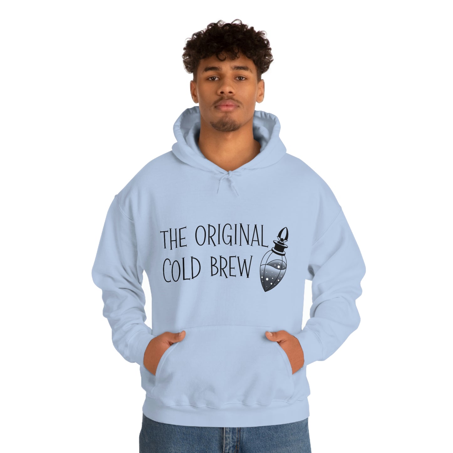 The Original Cold Brew Black Font Unisex Heavy Blend™ Hooded Sweatshirt