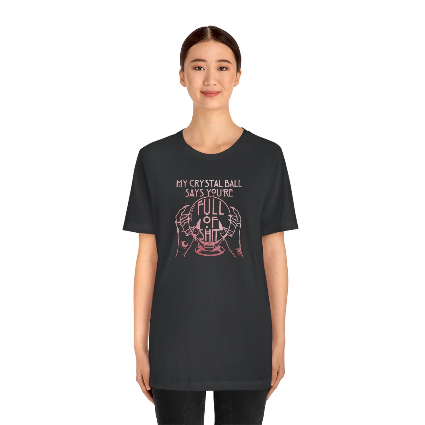 My Crystal Ball Pink Font Unisex Jersey Short Sleeve Tee