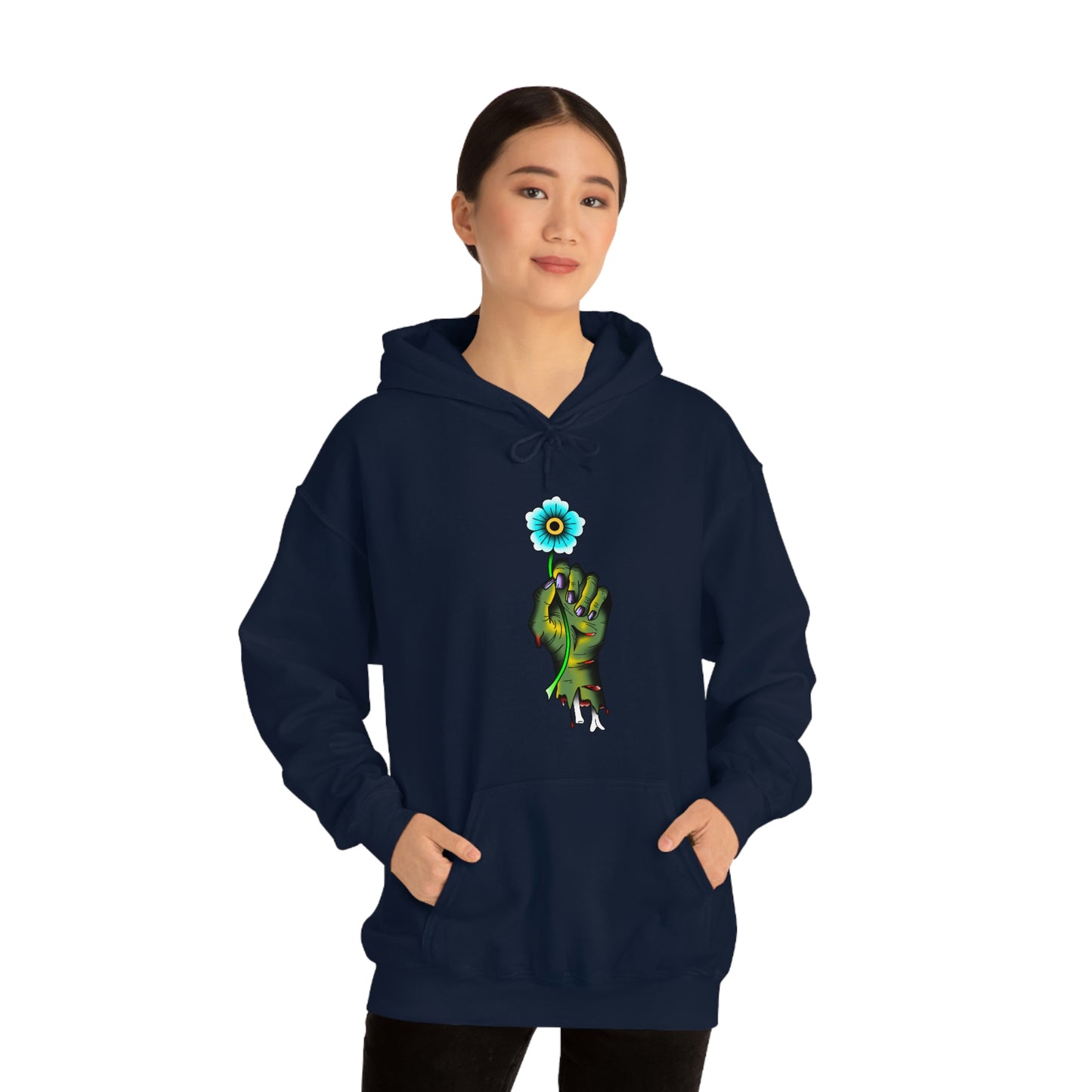 Zombie Flower Unisex Heavy Blend™ Hooded Sweatshirt