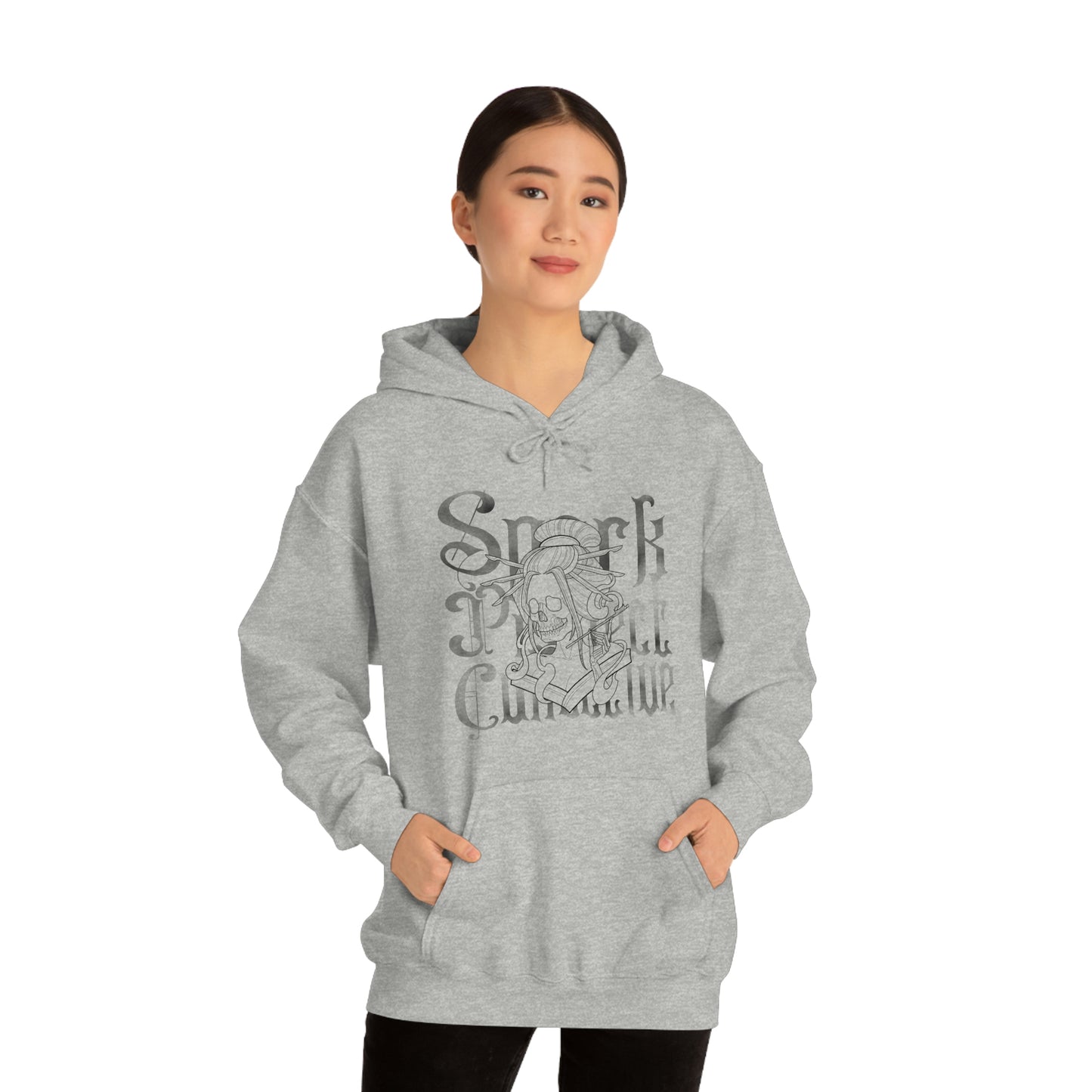 Japanese Spark Black Font Unisex Heavy Blend™ Hooded Sweatshirt