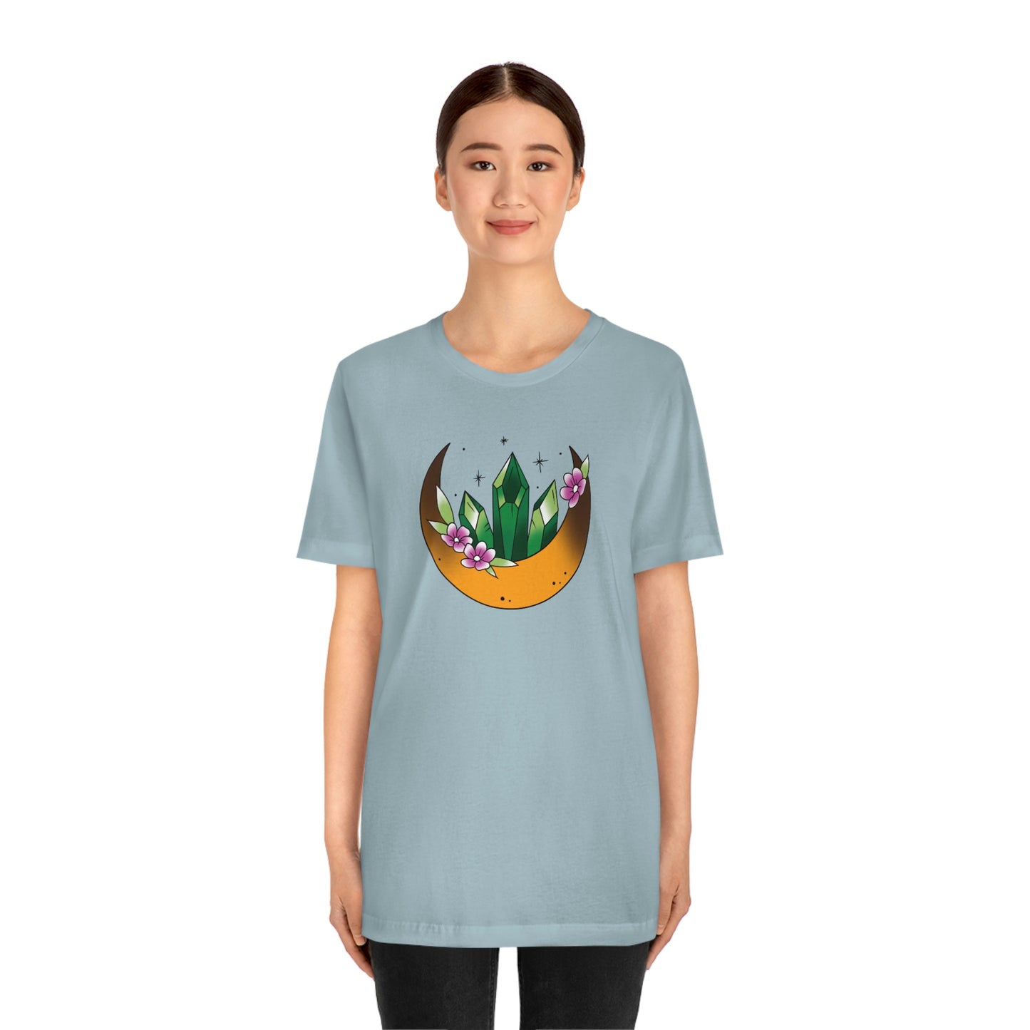 Green Crystal Unisex Jersey Short Sleeve Tee