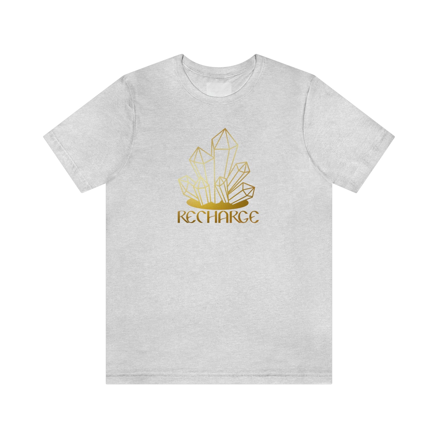 Recharge Gold Font Unisex Jersey Short Sleeve Tee