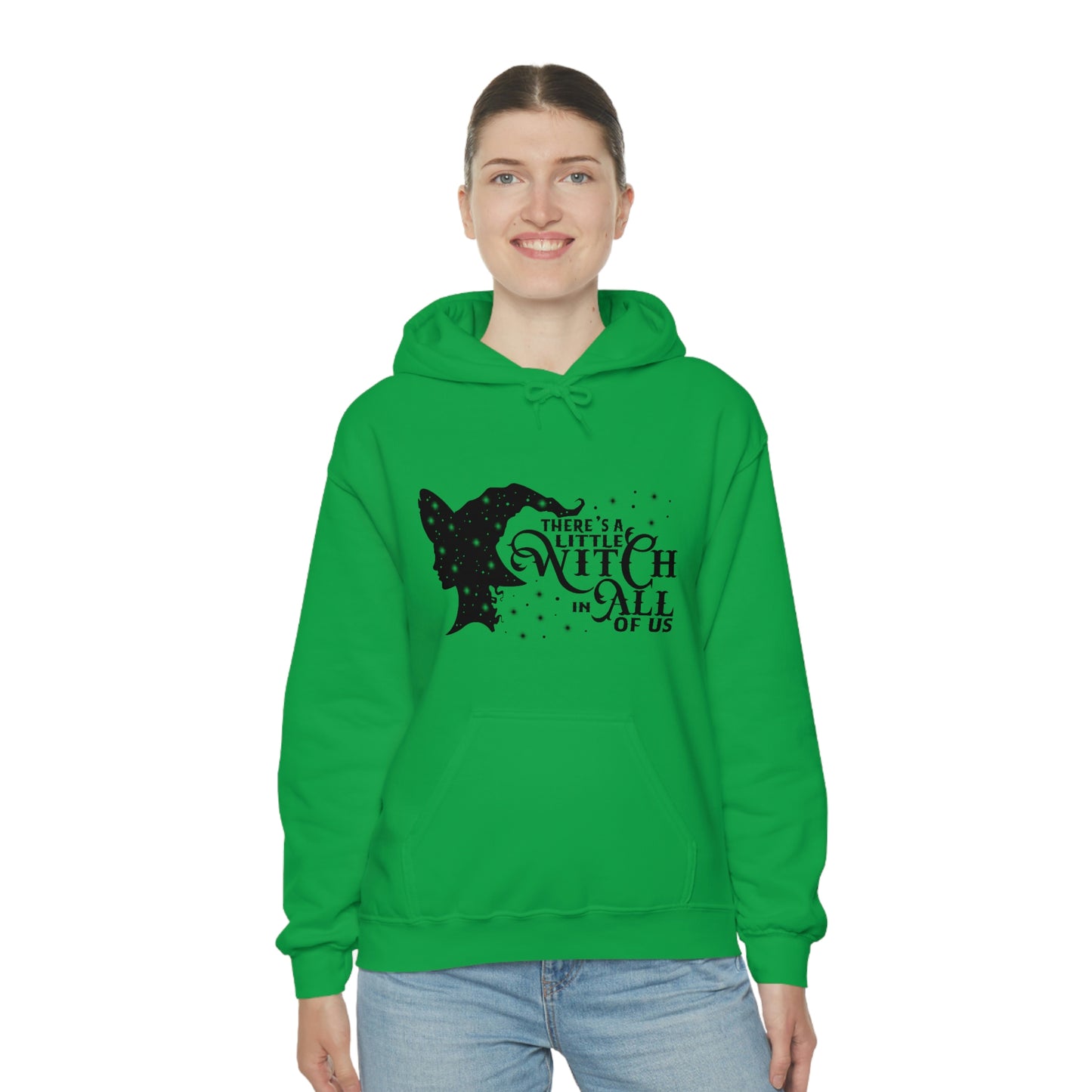 Witch In All Of Us Black Font Unisex Heavy Blend™ Hooded Sweatshirt