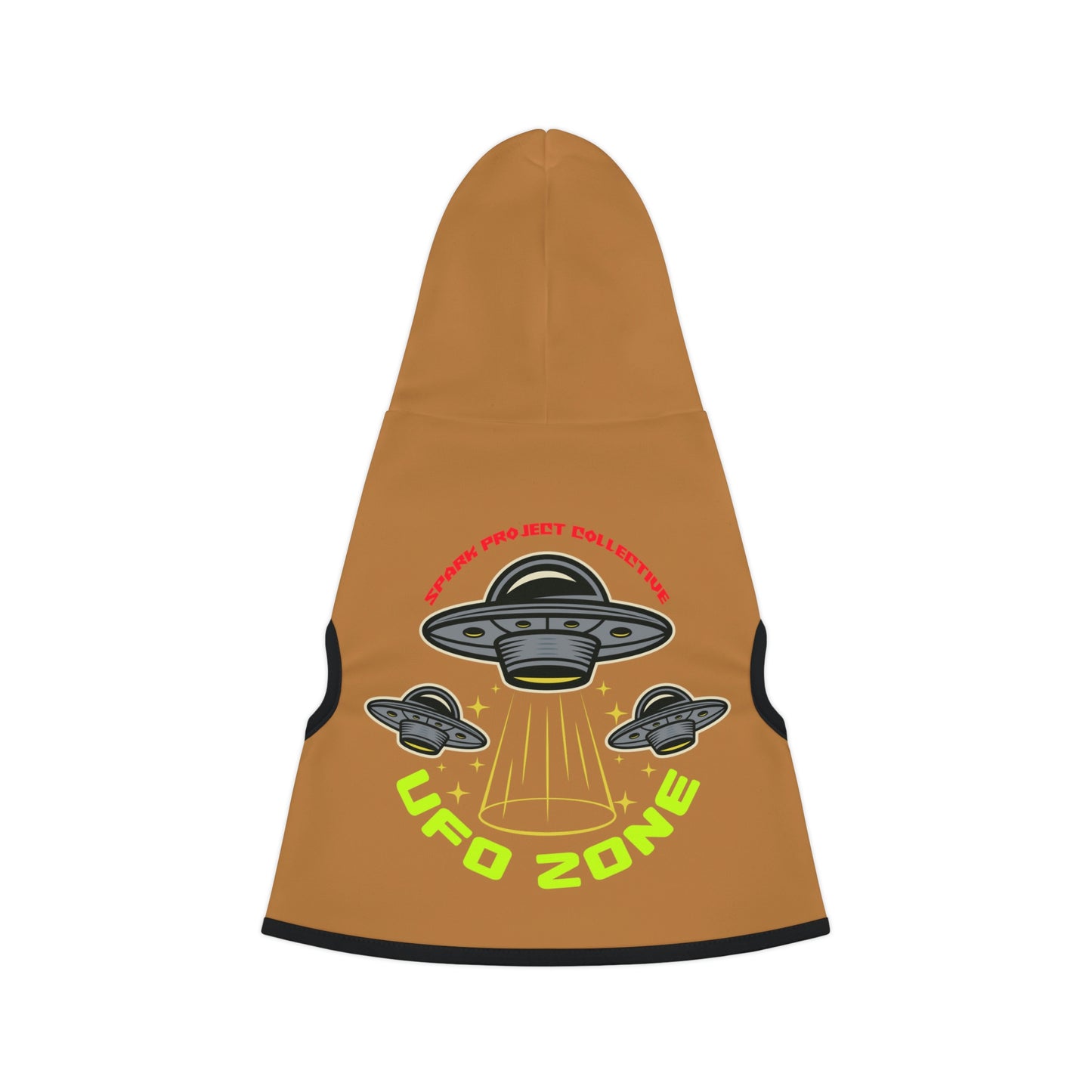 UFO Zone Lt Brown Dog Hoodie