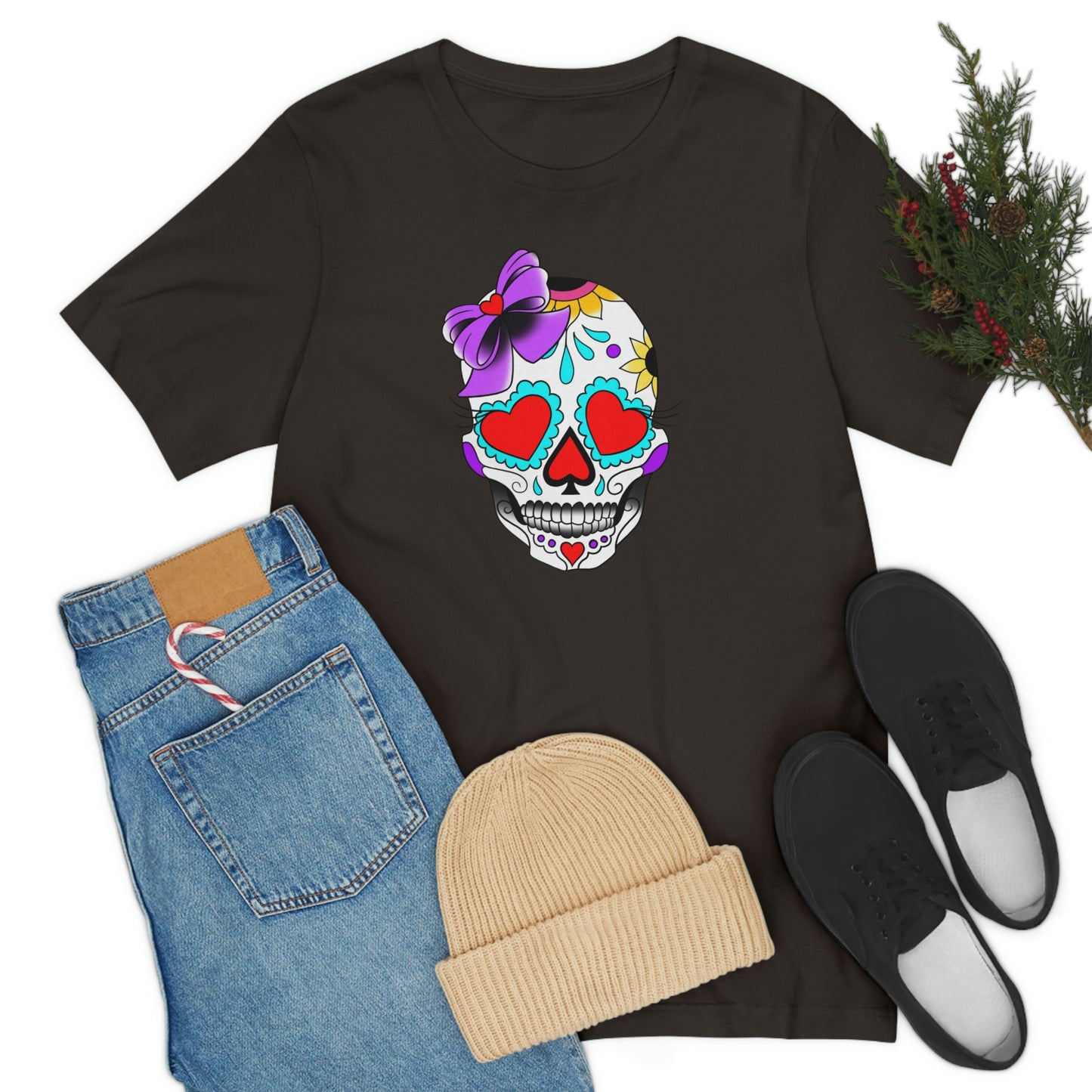 Lady Day of the Dead Unisex Jersey Short Sleeve Tee