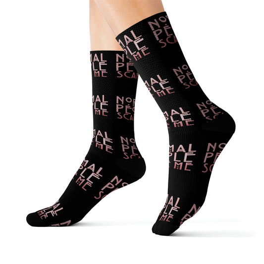 Normal People Scare Me Sublimation Socks