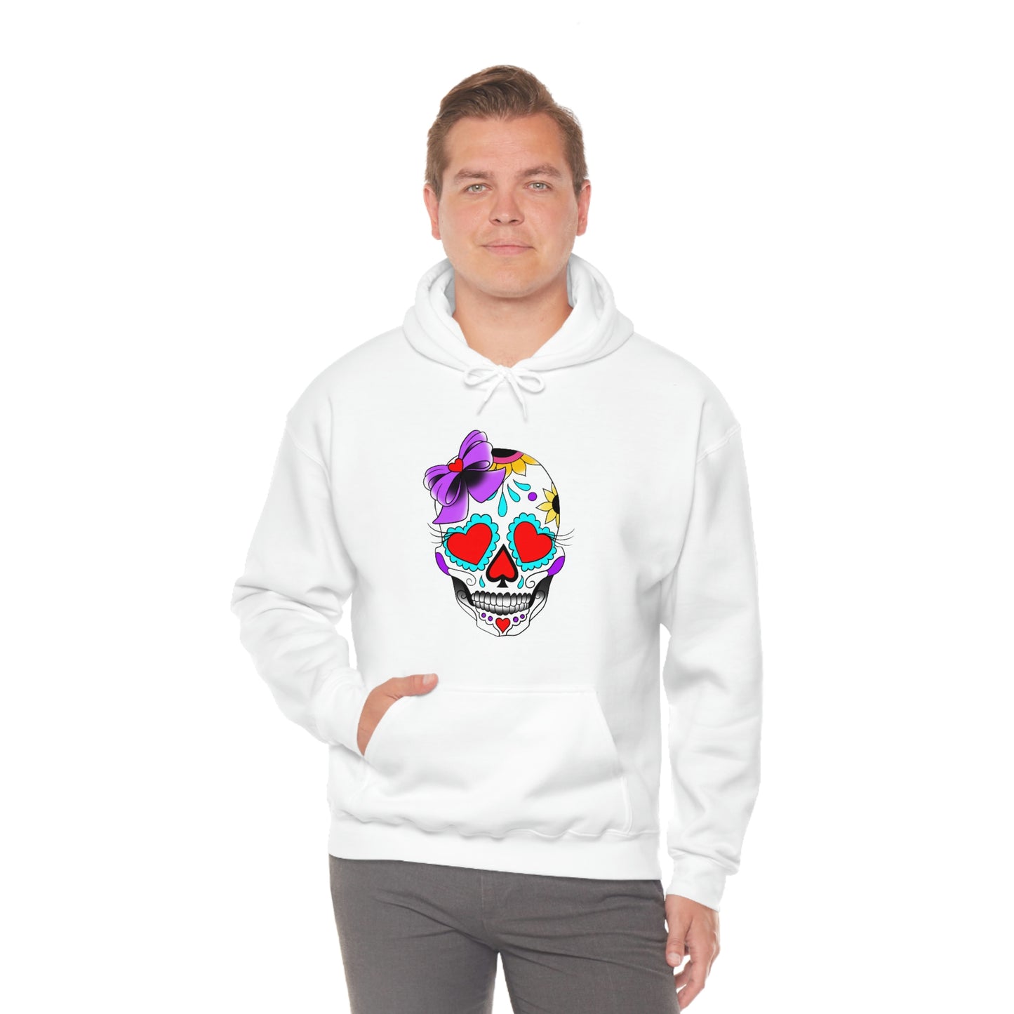 Lady Day of the Dead Unisex Heavy Blend™ Hooded Sweatshirt