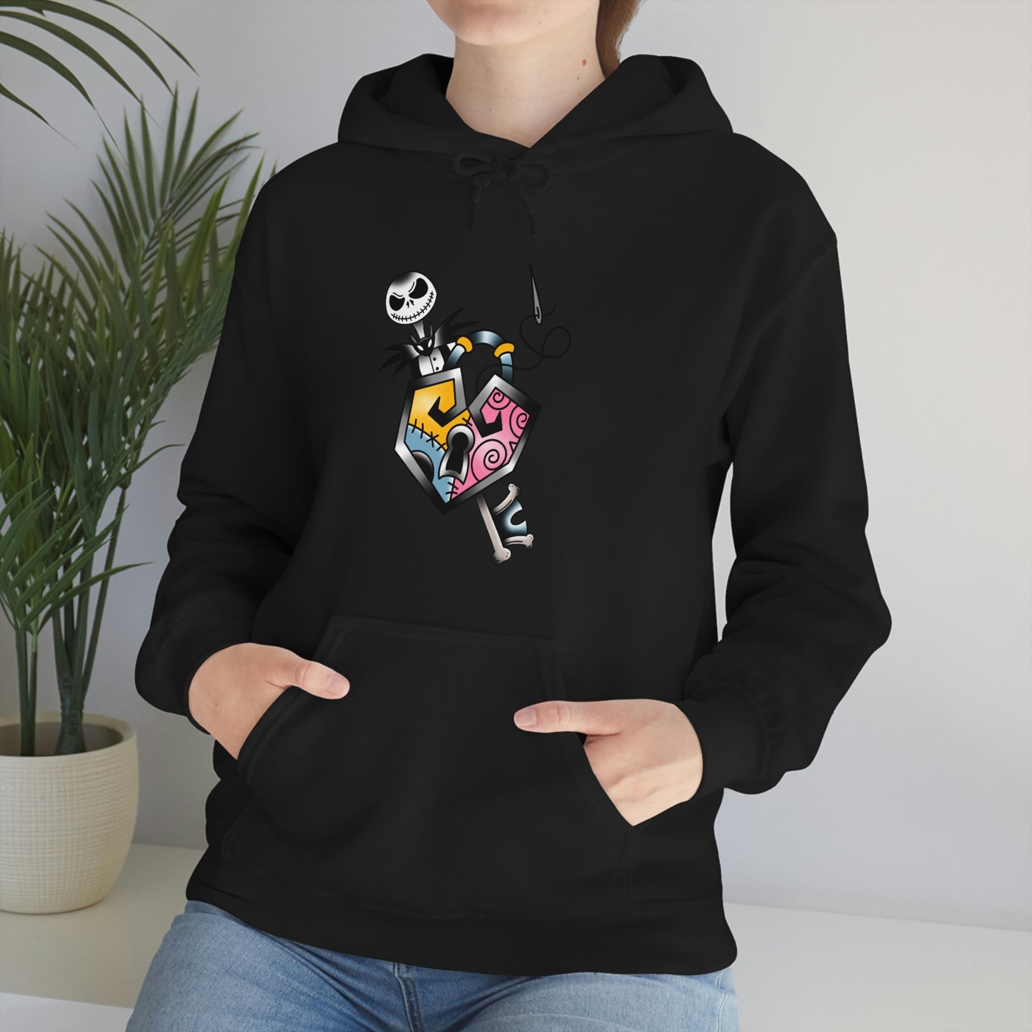 Jack and Sally Lock and Key Unisex Heavy Blend™ Hooded Sweatshirt