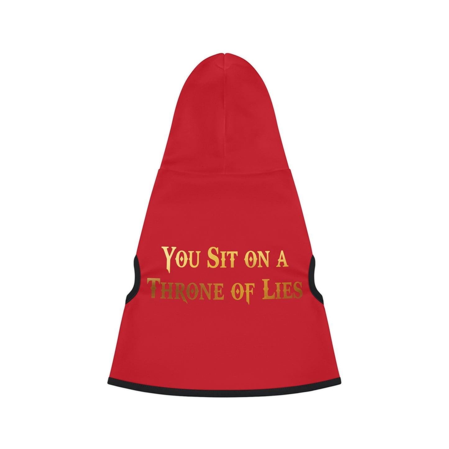 You Sit On A Throne of Lies Red Dog Hoodie