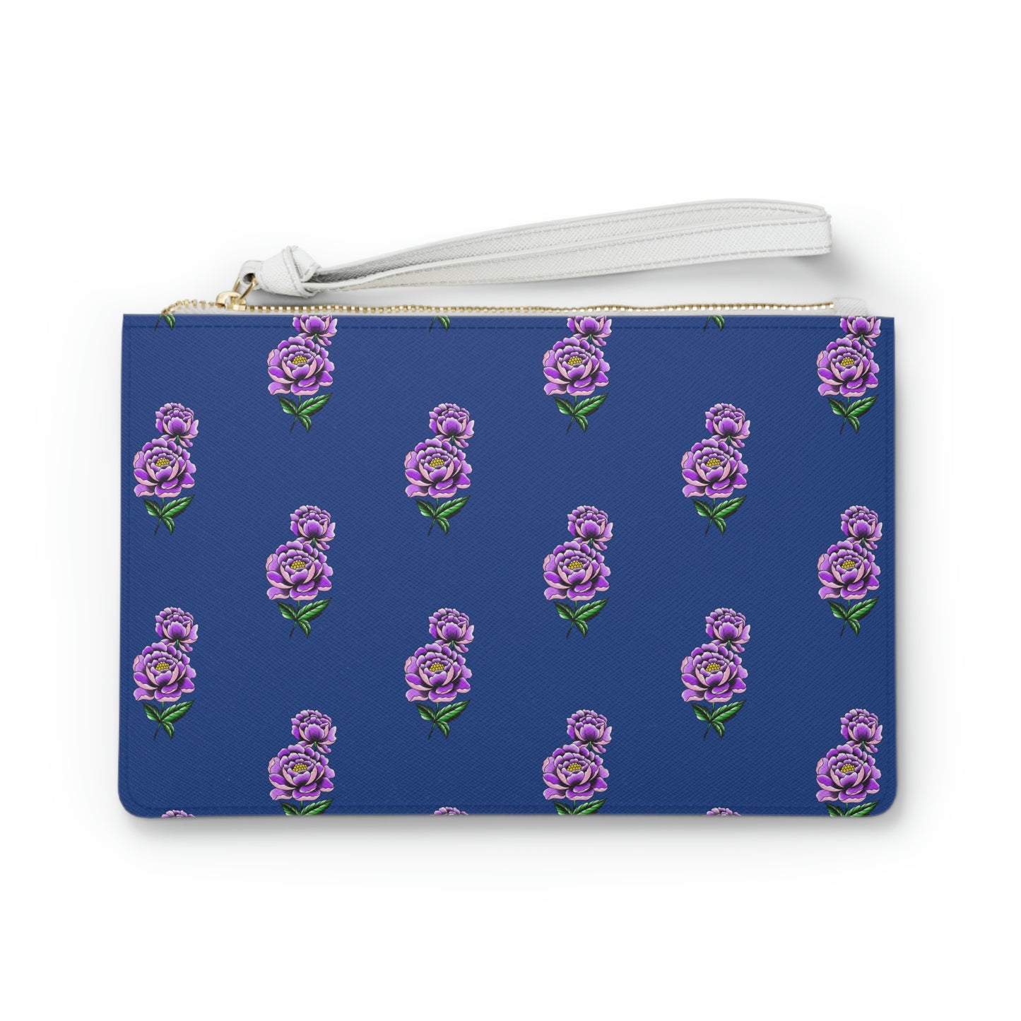 Flower, Blue Clutch Bag