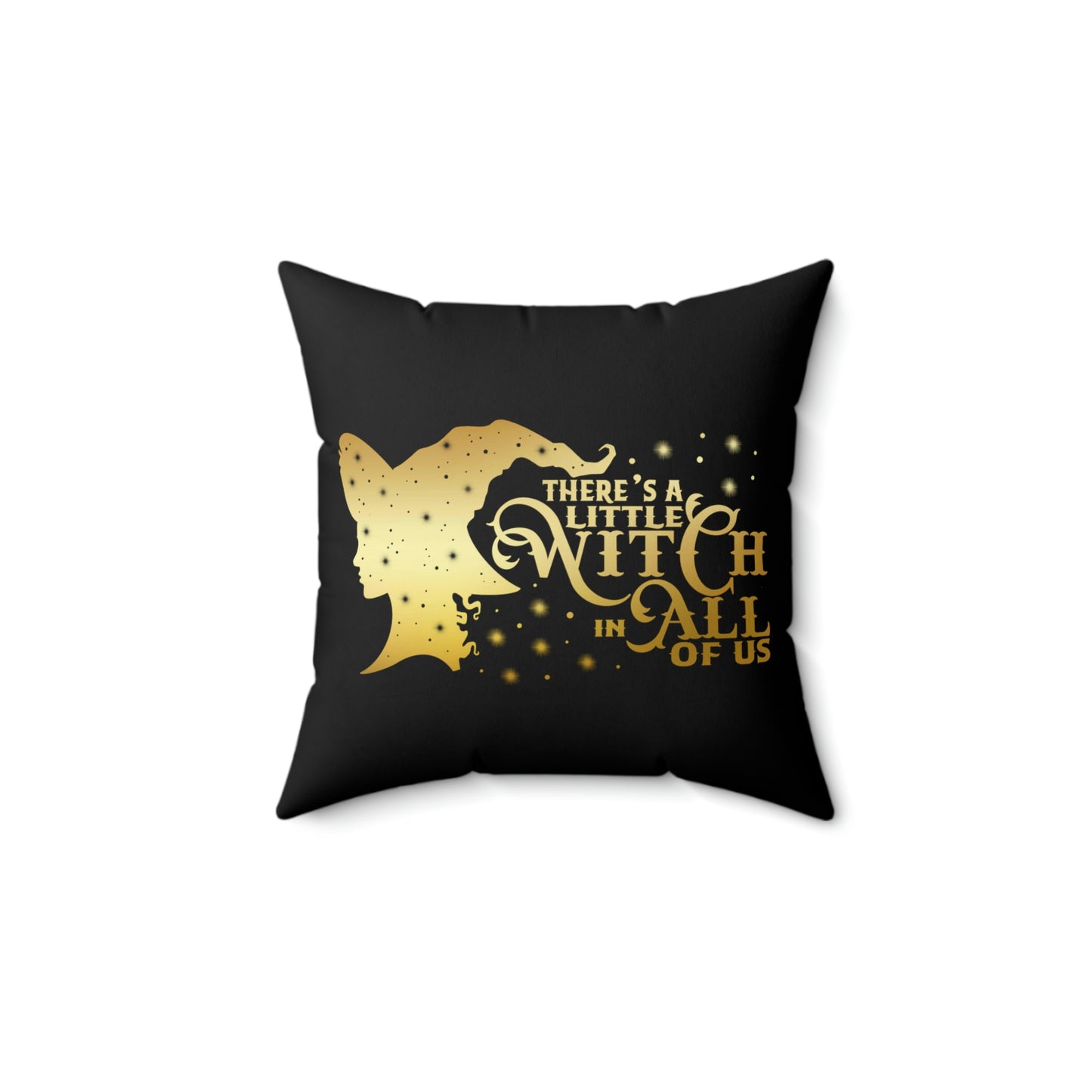 Witch In All of Us-Japanese Spark Spun Polyester Square Pillow