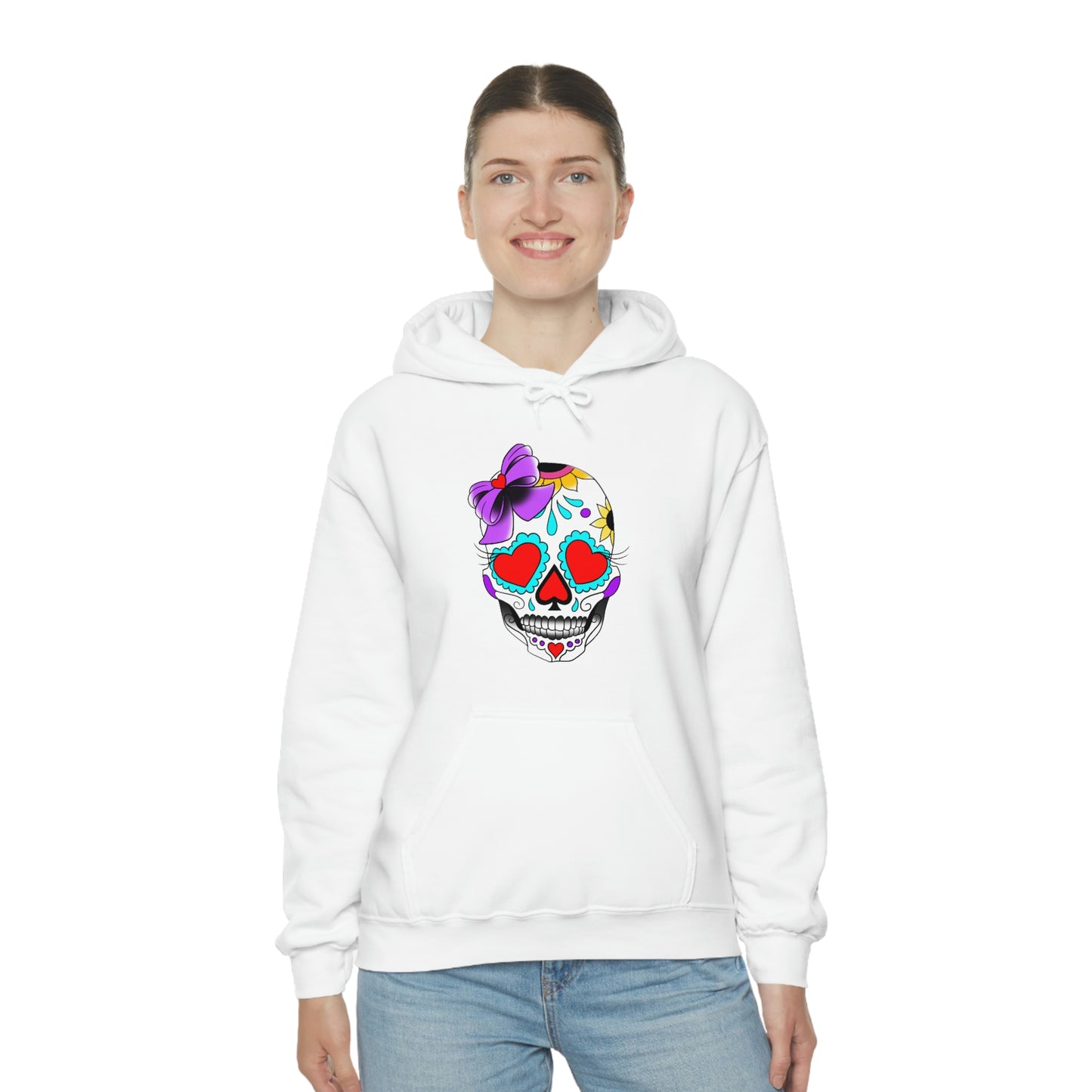 Lady Day of the Dead Unisex Heavy Blend™ Hooded Sweatshirt