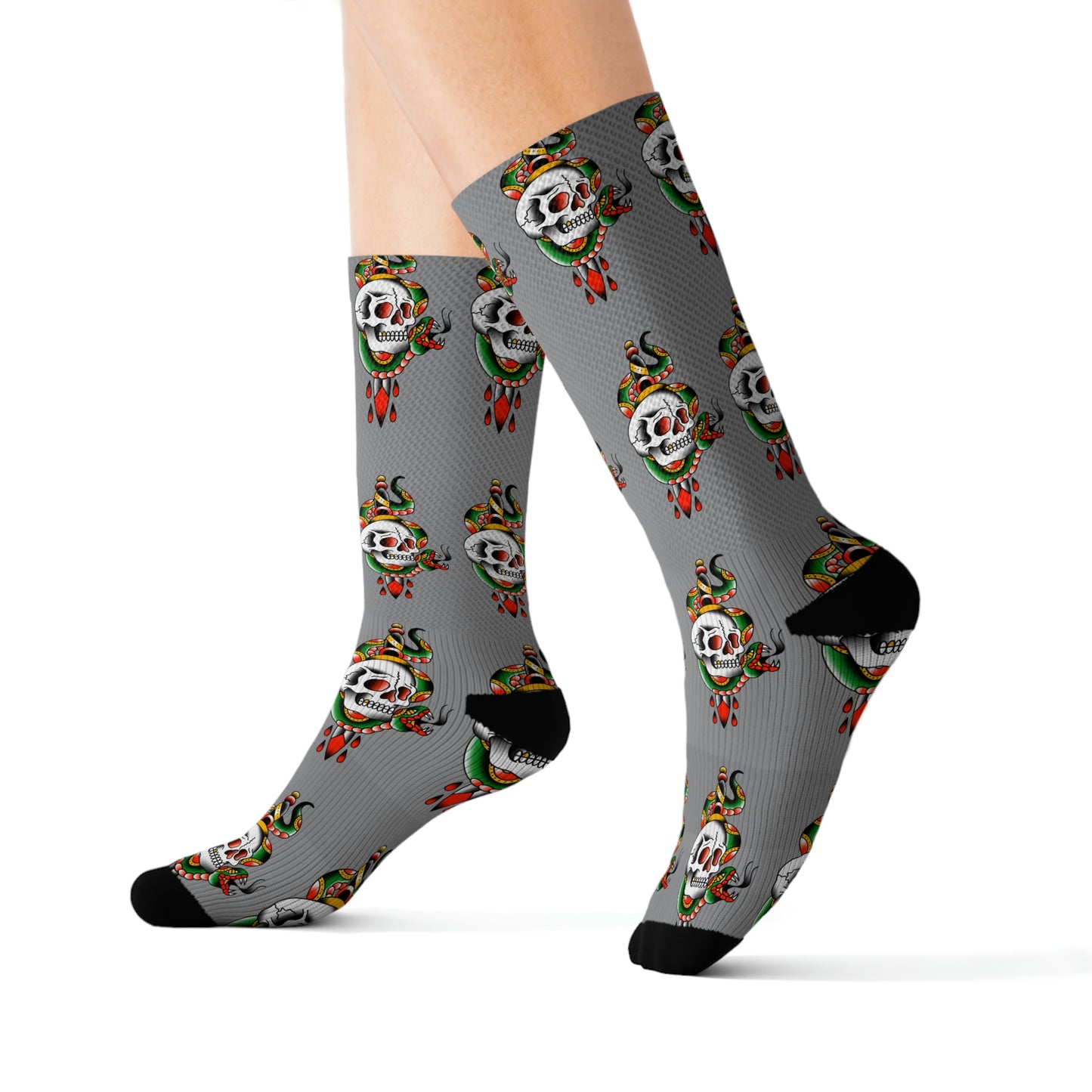 Snake and Dagger Sublimation Socks