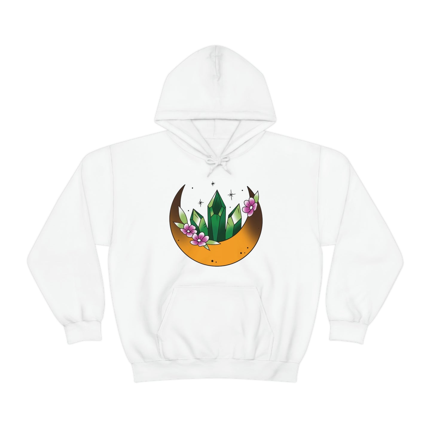 Green Crystal Unisex Heavy Blend™ Hooded Sweatshirt