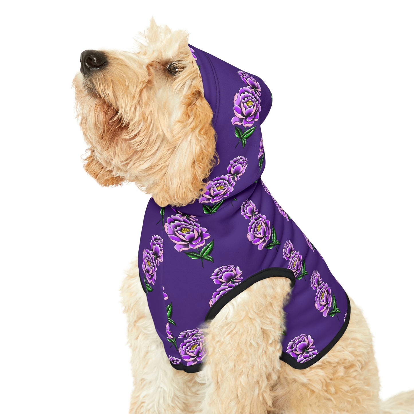 Flower Pattern Dog Hoodie