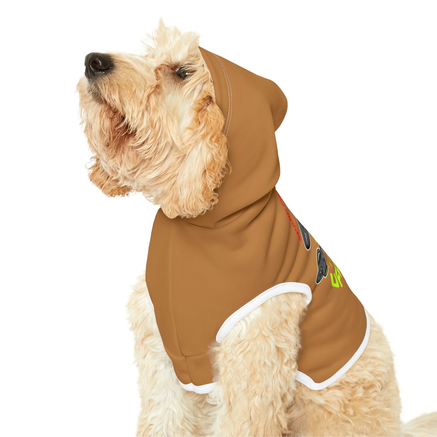 UFO Zone Lt Brown Dog Hoodie