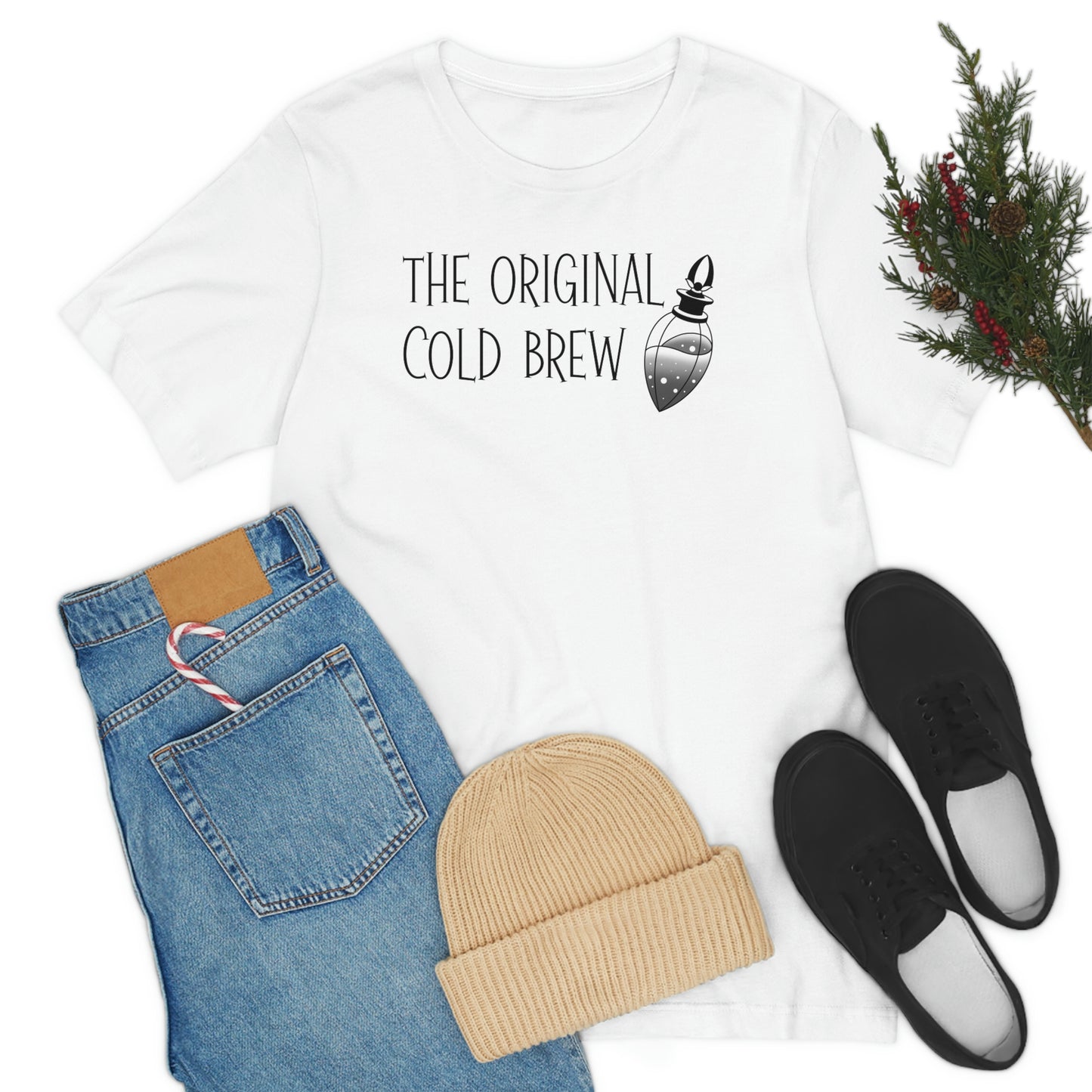 The Original Cold Brew Black Font Unisex Jersey Short Sleeve Tee