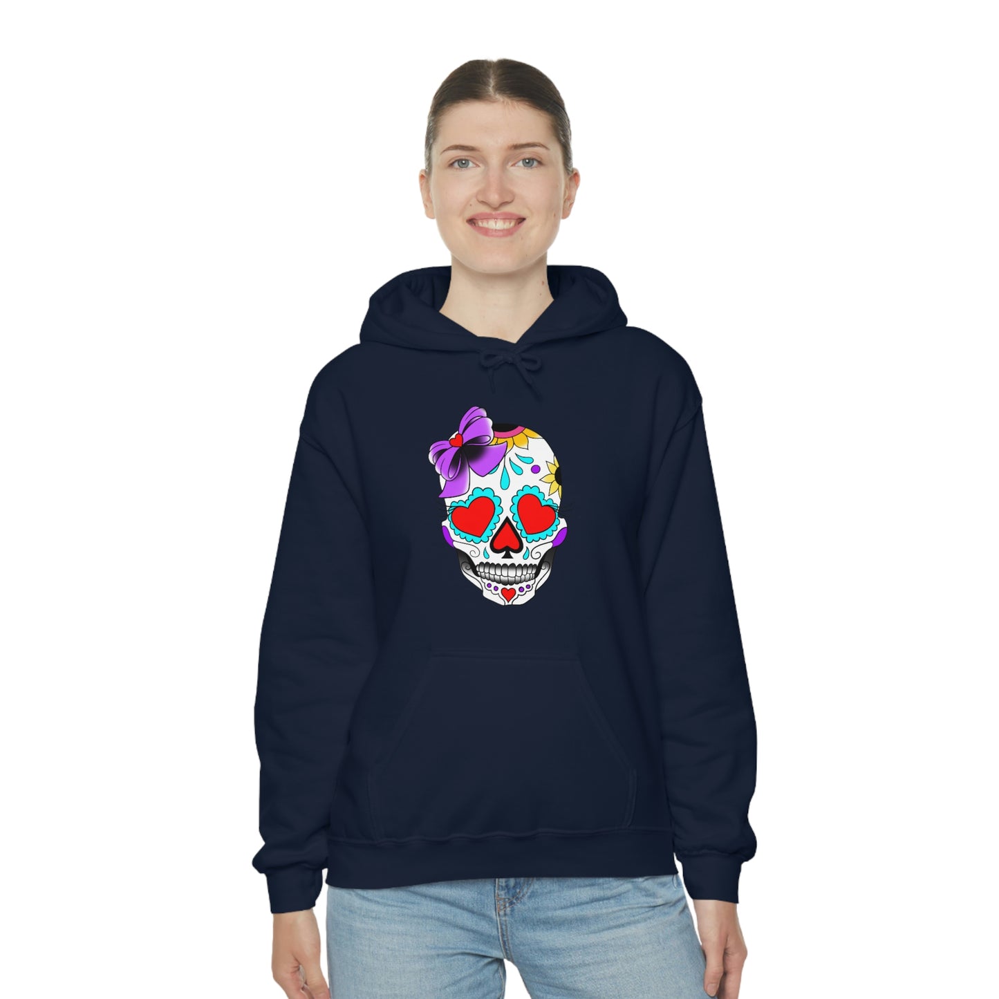 Lady Day of the Dead Unisex Heavy Blend™ Hooded Sweatshirt