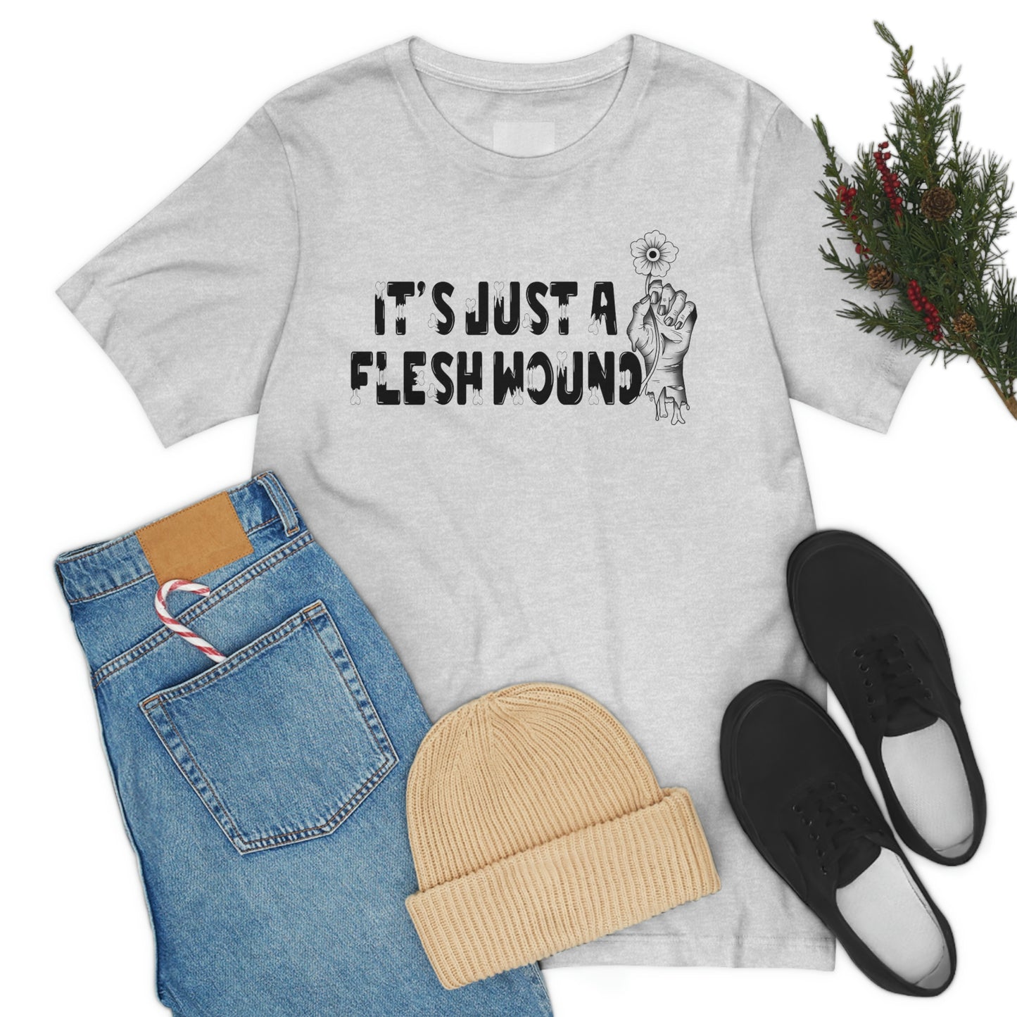 It's Just A Flesh Wound Unisex Jersey Short Sleeve Tee