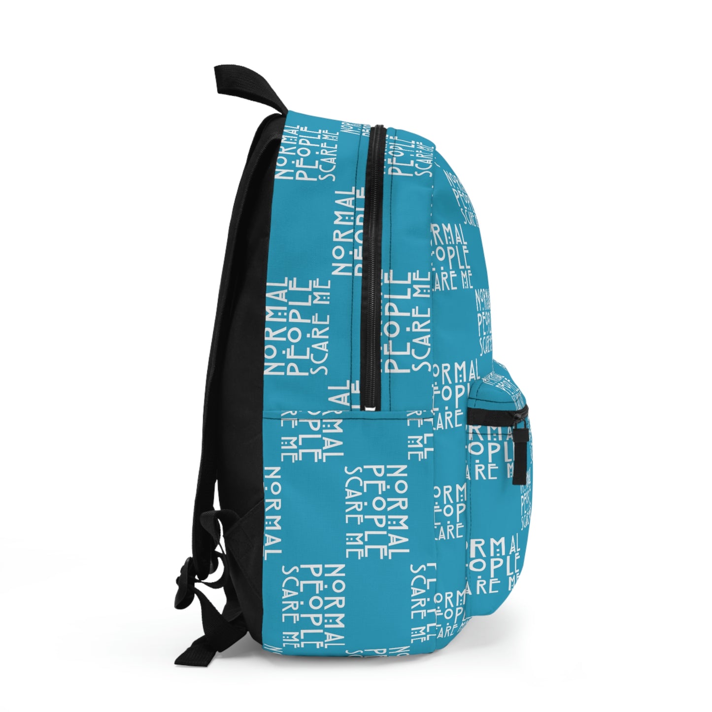 Turquoise Checkered Normal people Backpack